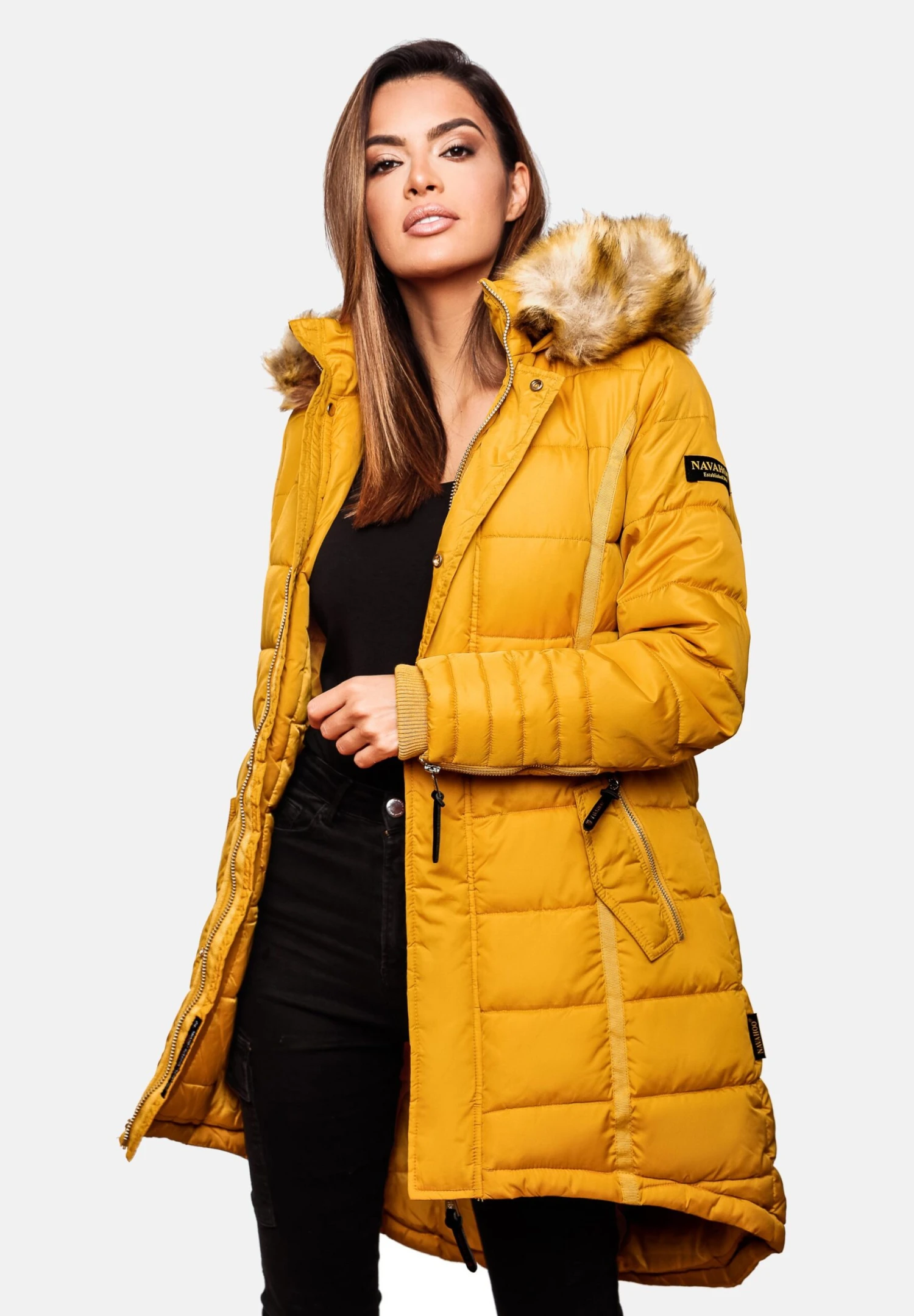 Navahoo PAPAYA - Płaszcz Zimowy - Yellow 6 Navahoo PAPAYA - Płaszcz Zimowy - Yellow - obrazek 4
