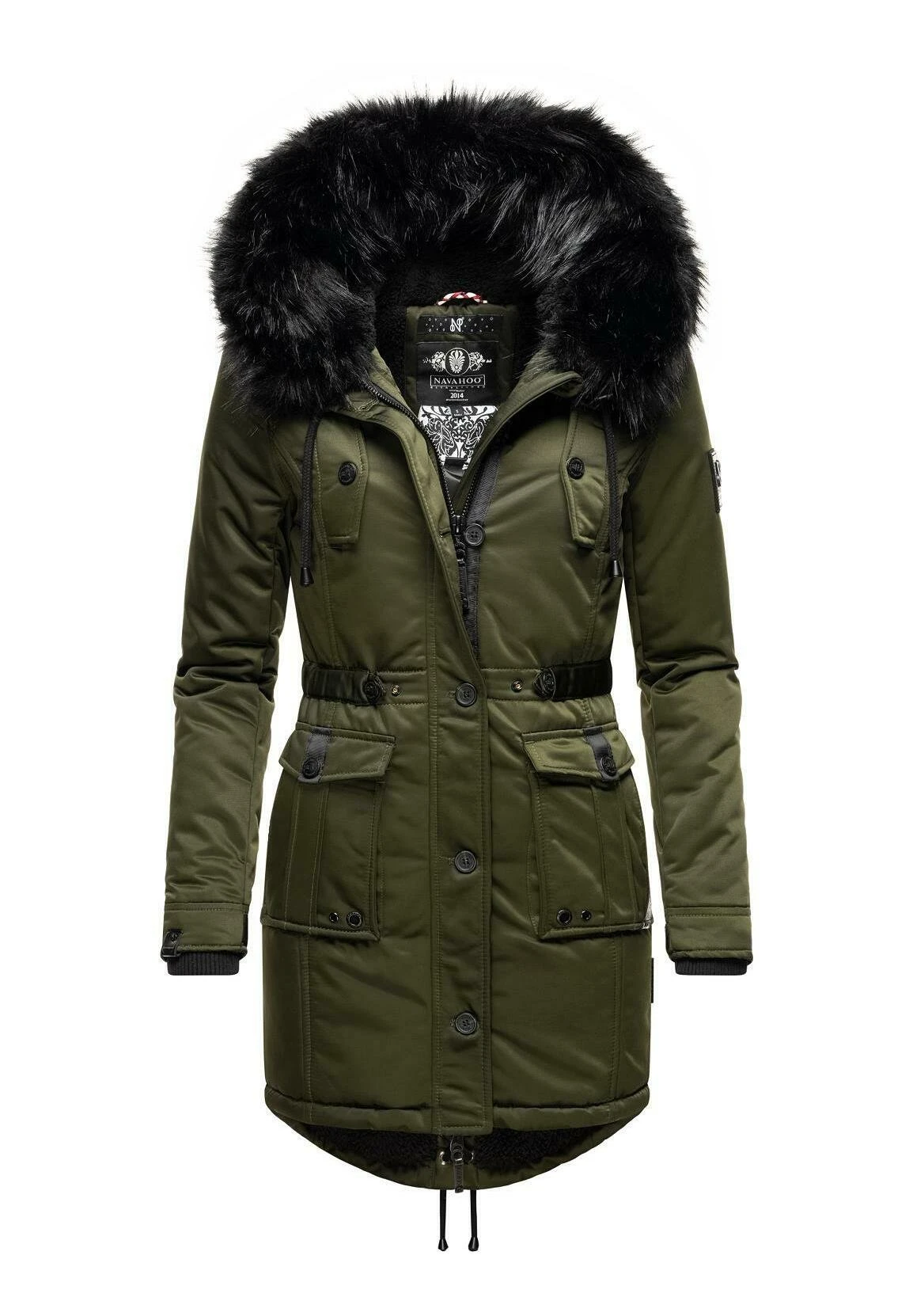Navahoo LULUNA - Płaszcz Zimowy - Olive 3 Navahoo LULUNA - Płaszcz Zimowy - Olive