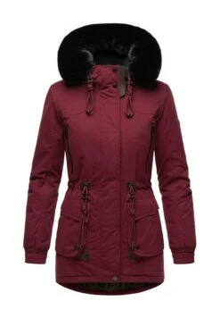 Navahoo OLESSAA - P艂aszcz Zimowy - Bordeaux