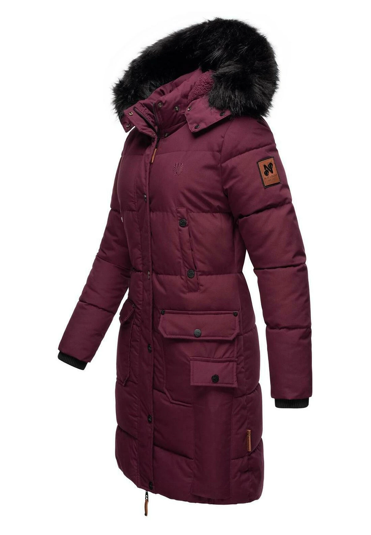 Navahoo Płaszcz Zimowy - Dark Red Melange 4 Navahoo Płaszcz Zimowy - Dark Red Melange - obrazek 2