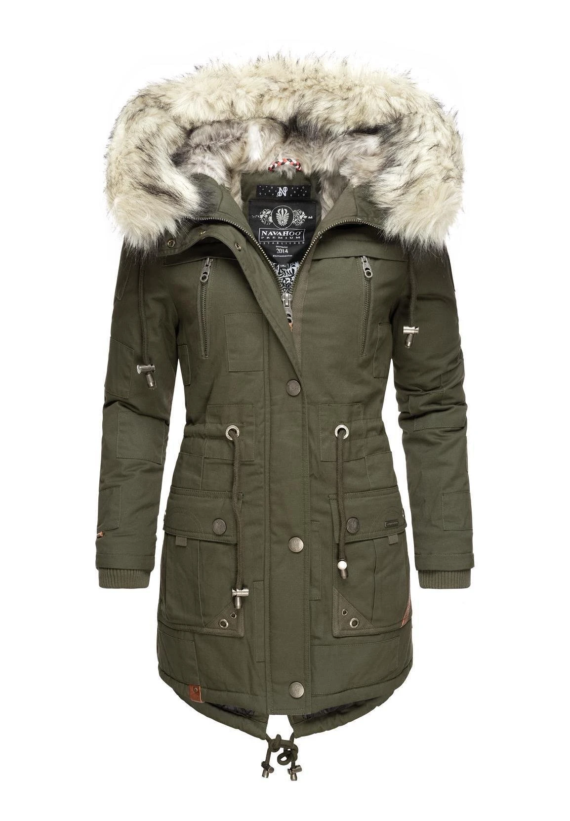Navahoo HONIGFEE - Płaszcz Zimowy - Green 4 Navahoo HONIGFEE - Płaszcz Zimowy - Green - obrazek 2