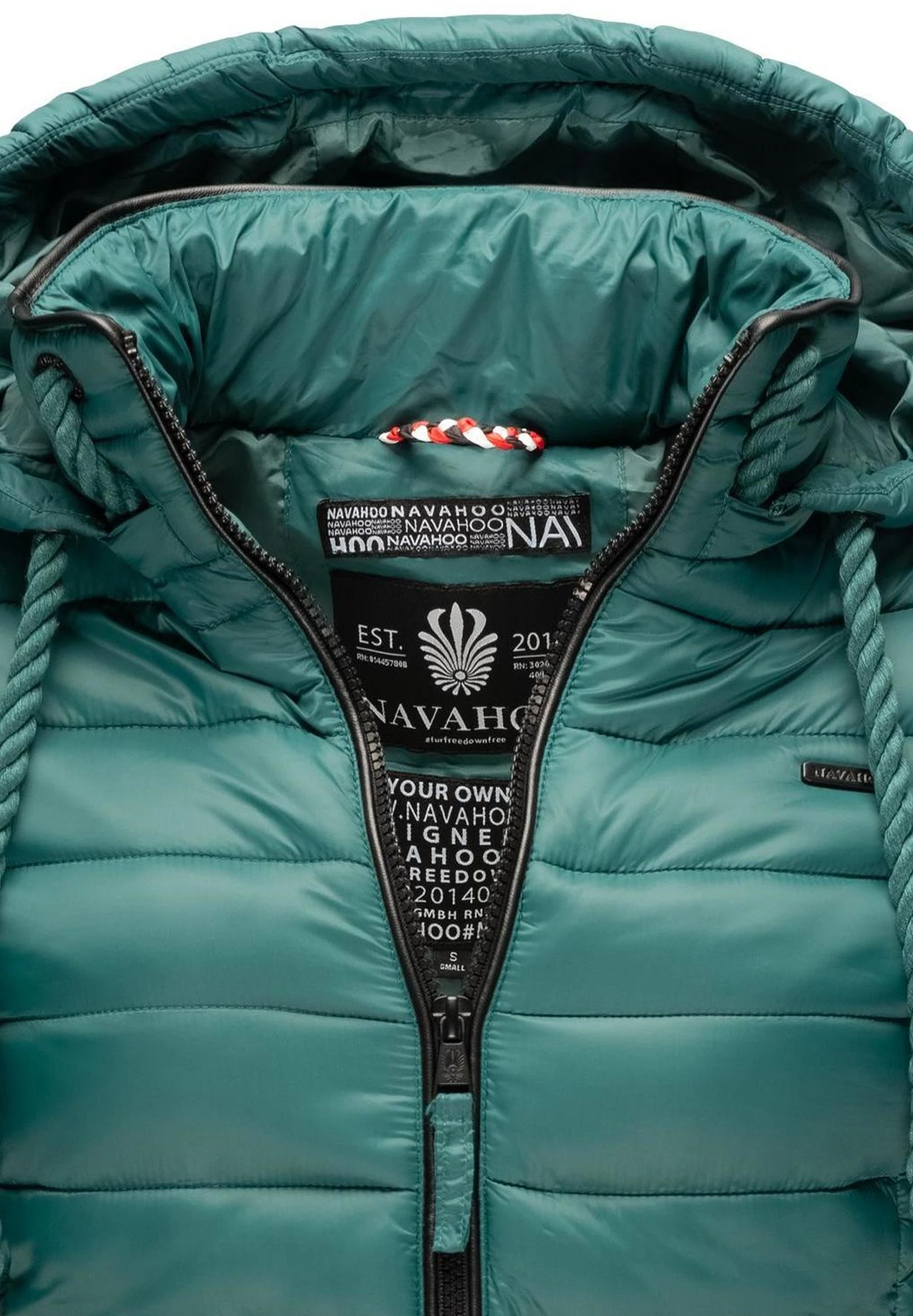 Navahoo LULANA - Kurtka Przejściowa - Petrol Melange 9 Navahoo LULANA - Kurtka Przejściowa - Petrol Melange - obrazek 7