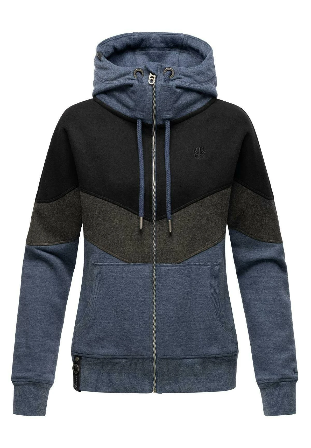 Navahoo Bluza Rozpinana - Dusty Blue Melange 5 Navahoo Bluza Rozpinana - Dusty Blue Melange - obrazek 3