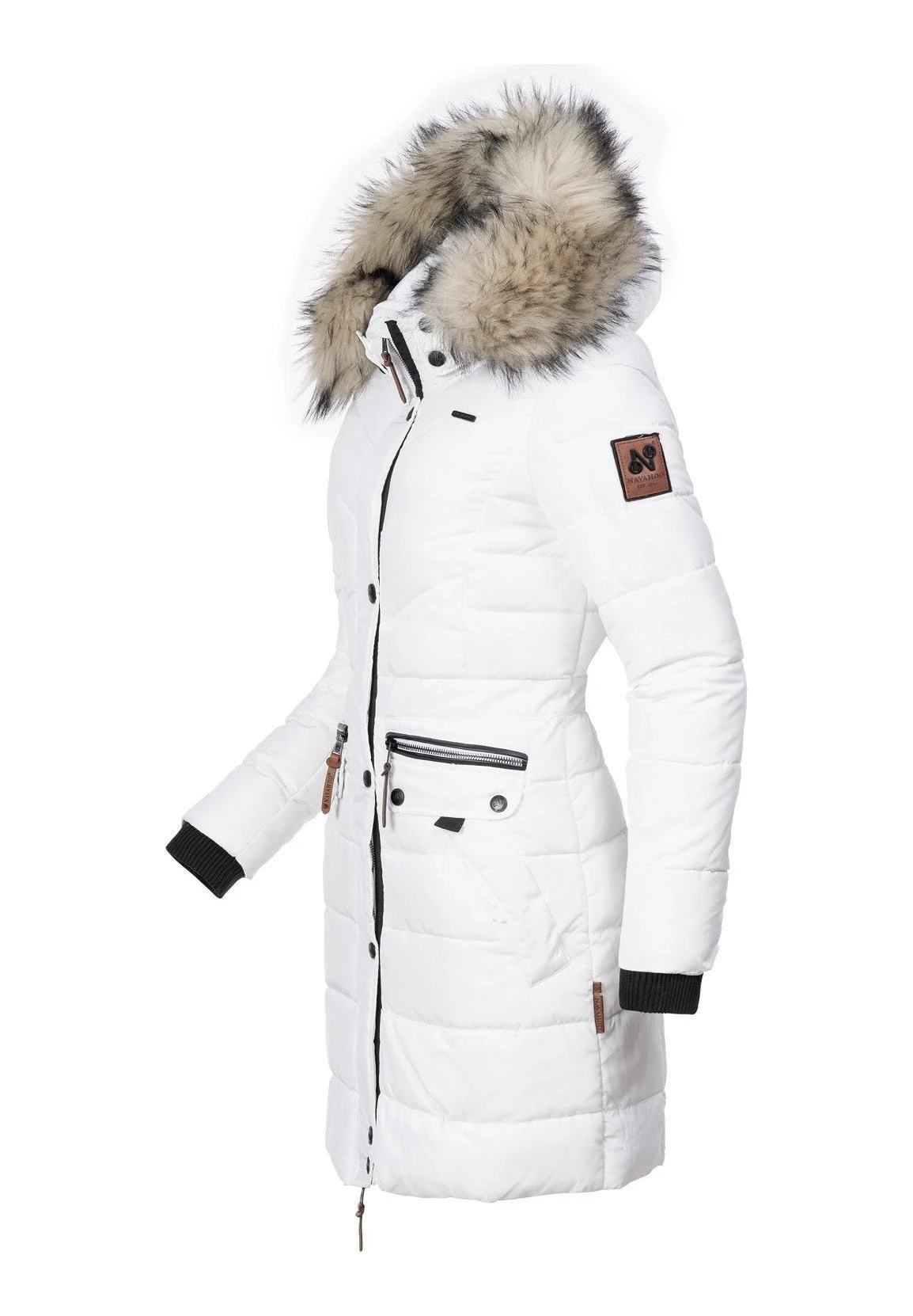Navahoo PAULA - Płaszcz Zimowy - White 5 Navahoo PAULA - Płaszcz Zimowy - White - obrazek 3