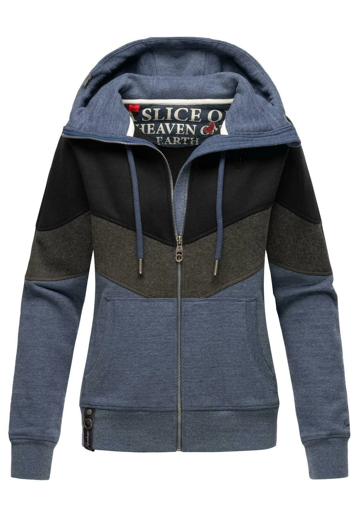 Navahoo Bluza Rozpinana - Dusty Blue Melange 3 Navahoo Bluza Rozpinana - Dusty Blue Melange