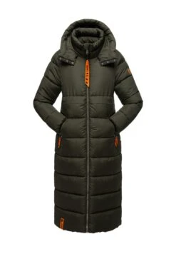 Navahoo KRISTALLBLUME - Płaszcz Zimowy - Dark Olive -Navahoo 3ea0dcff3ad442a99e155e20ae3654d6
