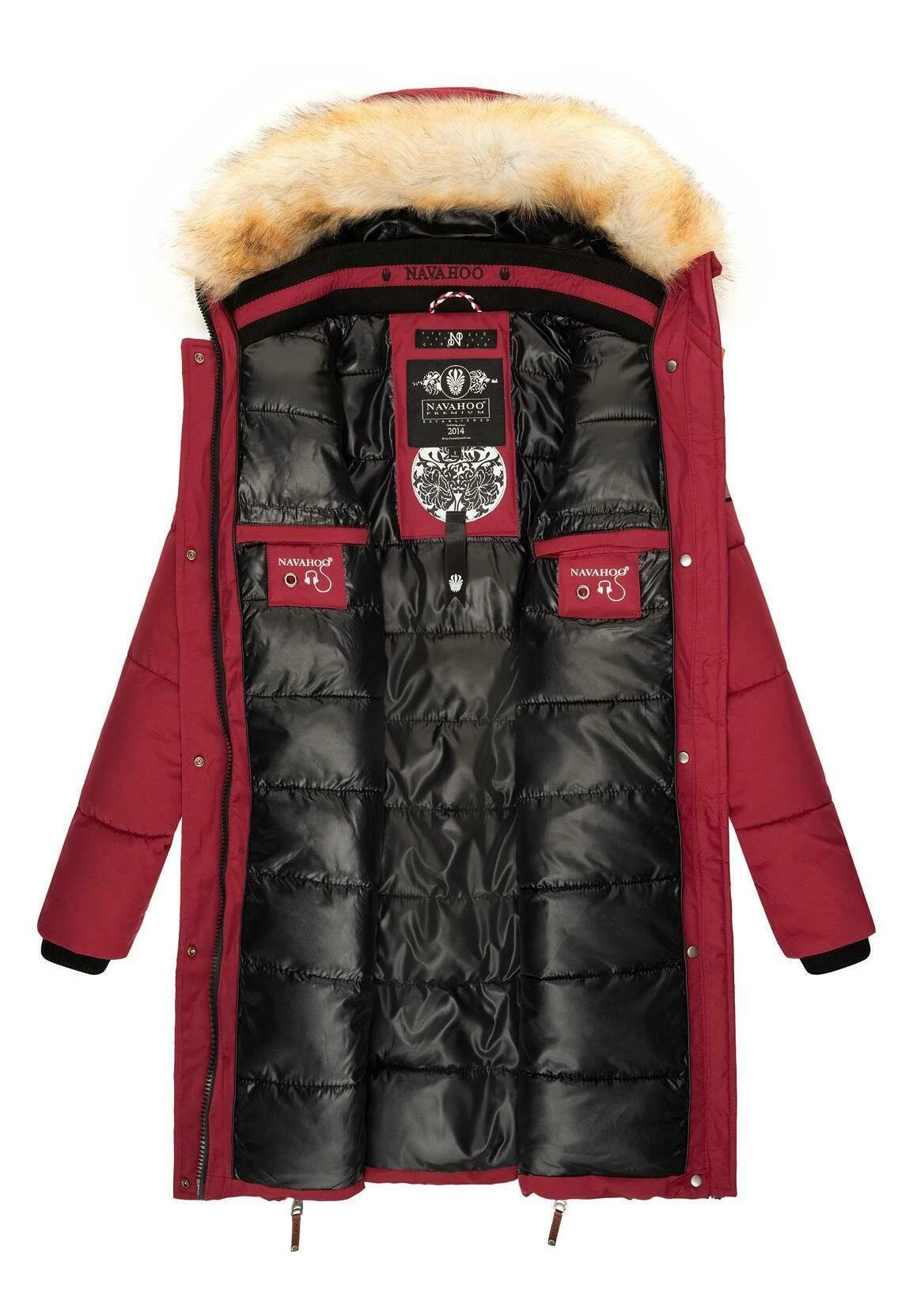 Navahoo HALINA - Płaszcz Zimowy - Bordeaux 7 Navahoo HALINA - Płaszcz Zimowy - Bordeaux - obrazek 5