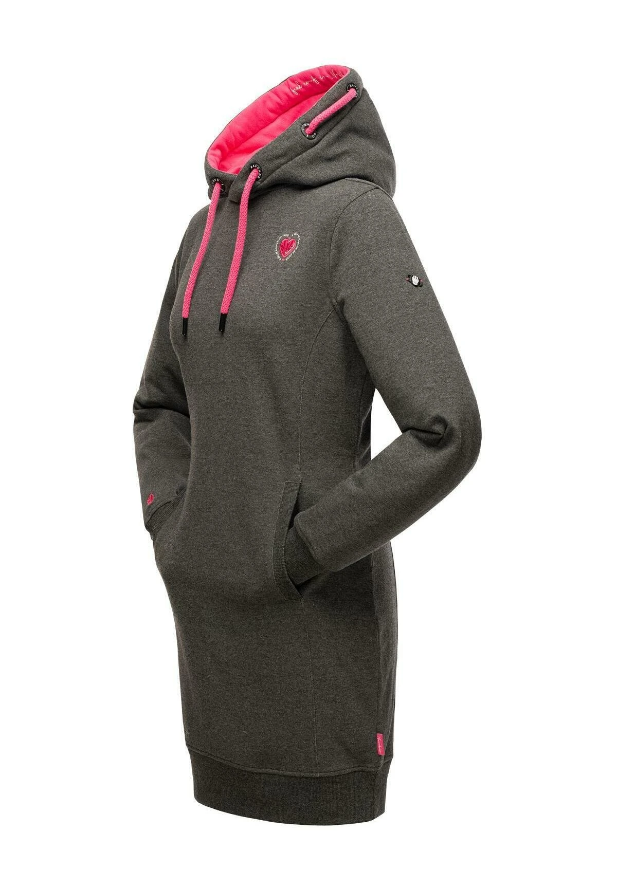 Navahoo Sukienka Letnia - Dark Grey Melange 7 Navahoo Sukienka Letnia - Dark Grey Melange - obrazek 6