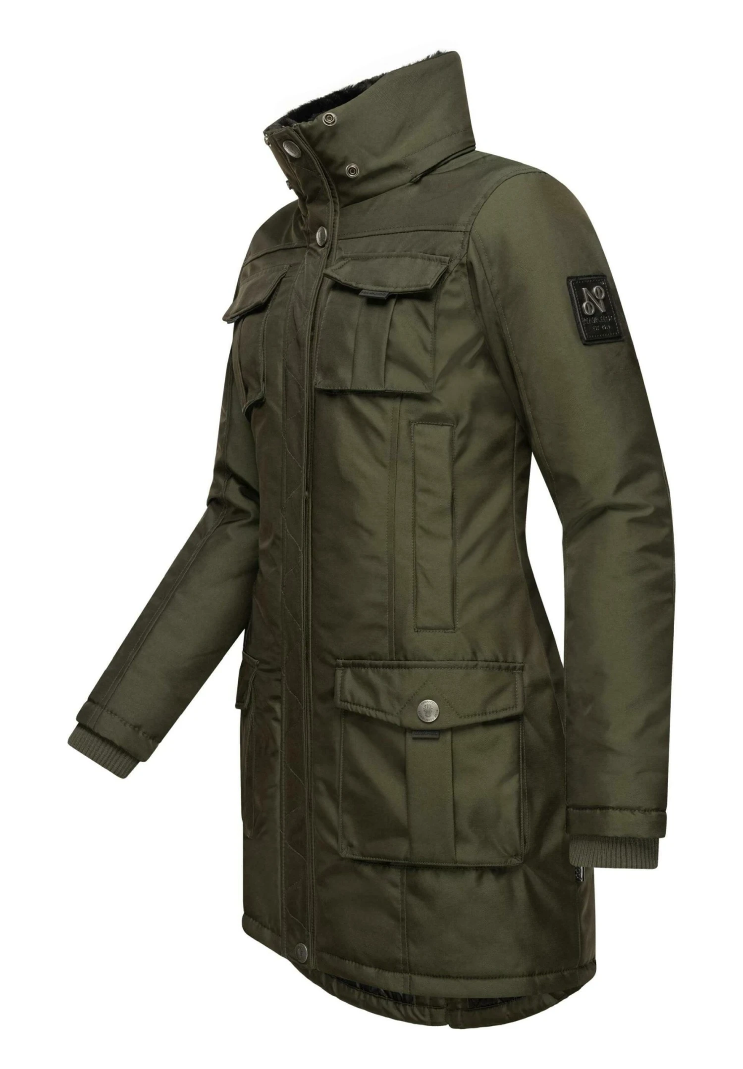 Navahoo TINIIS - Płaszcz Zimowy - Dark Olive 8 Navahoo TINIIS - Płaszcz Zimowy - Dark Olive - obrazek 6