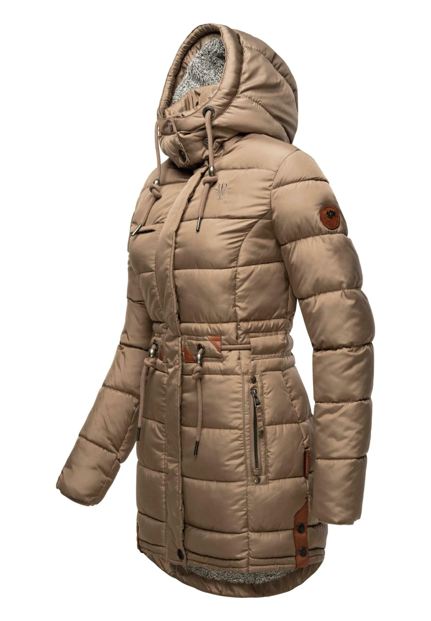 Navahoo DALIEE - Płaszcz Zimowy - Taupe 9 Navahoo DALIEE - Płaszcz Zimowy - Taupe - obrazek 7