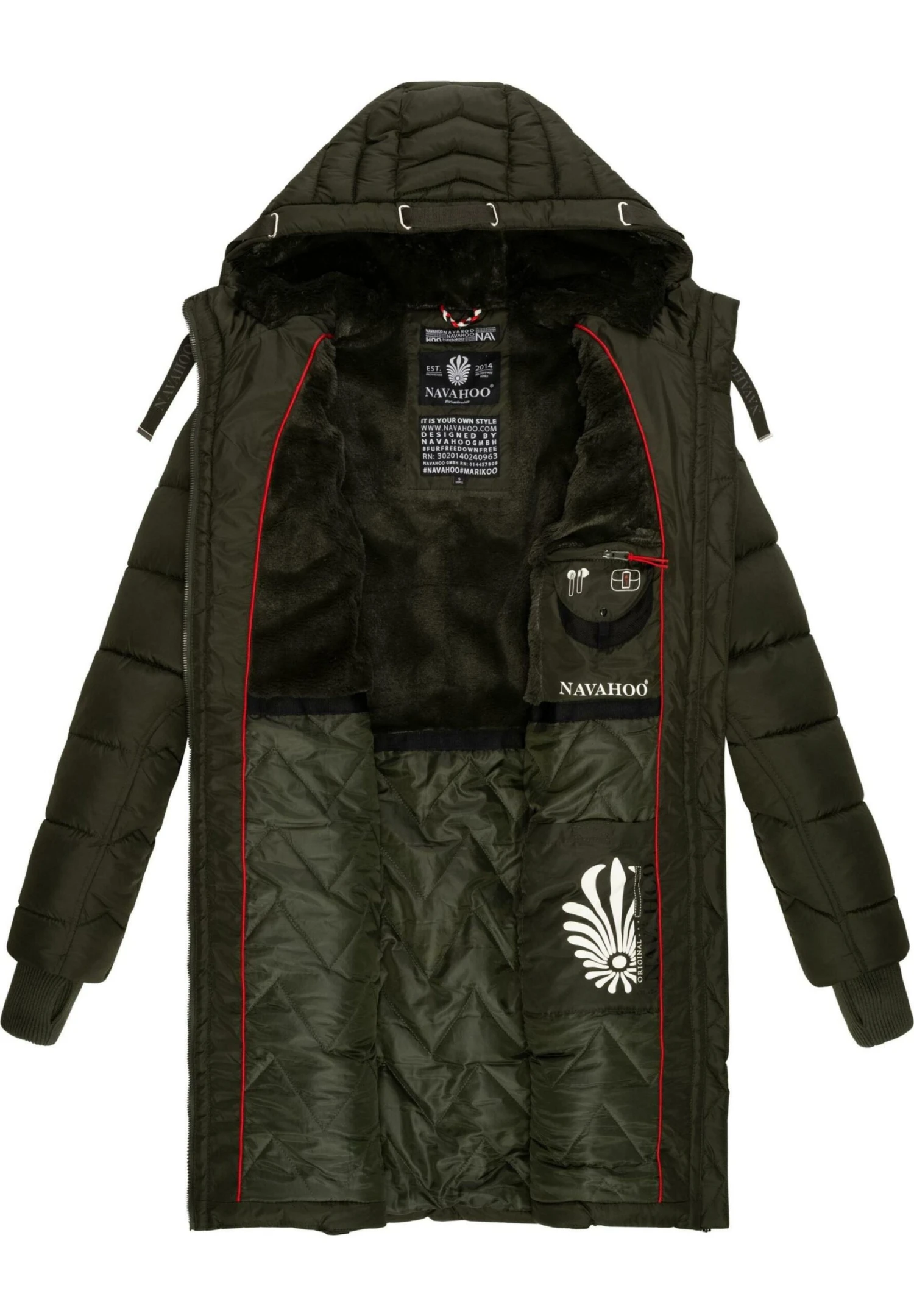 Navahoo Płaszcz Zimowy - Olive 6 Navahoo Płaszcz Zimowy - Olive - obrazek 4