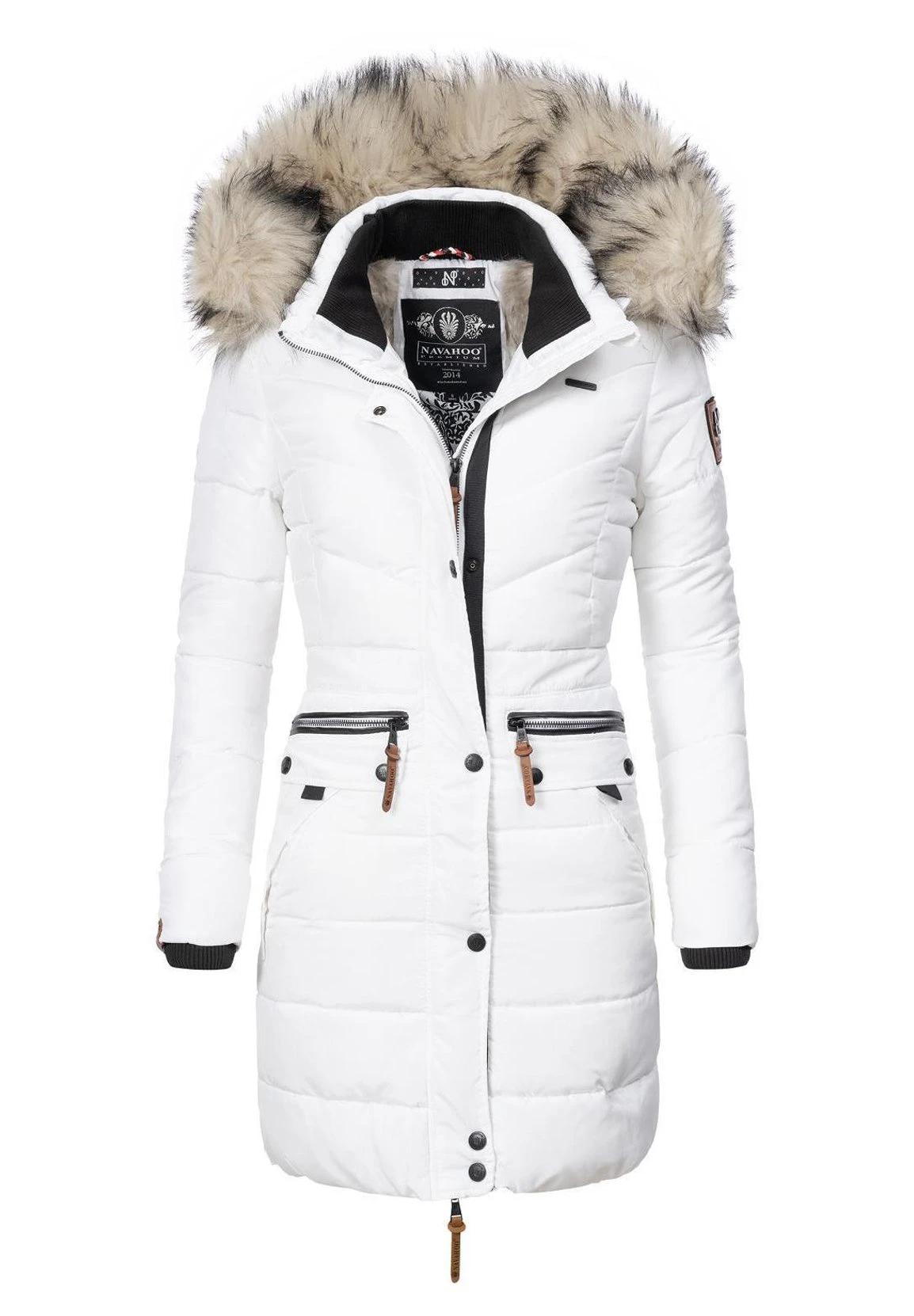 Navahoo PAULA - Płaszcz Zimowy - White 3 Navahoo PAULA - Płaszcz Zimowy - White