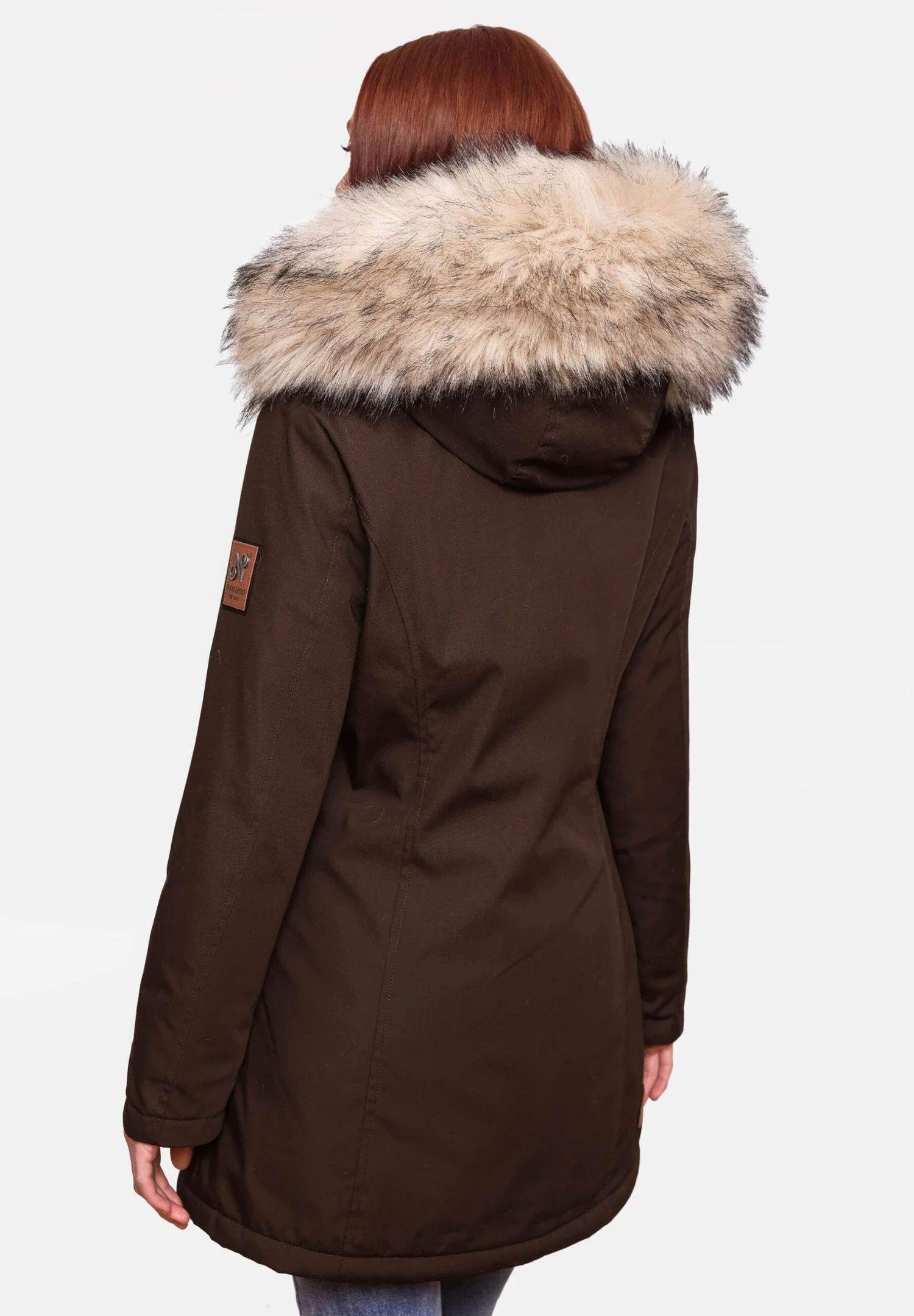 Navahoo CRISTAL - Płaszcz Zimowy - Dark Choco 4 Navahoo CRISTAL - Płaszcz Zimowy - Dark Choco - obrazek 2