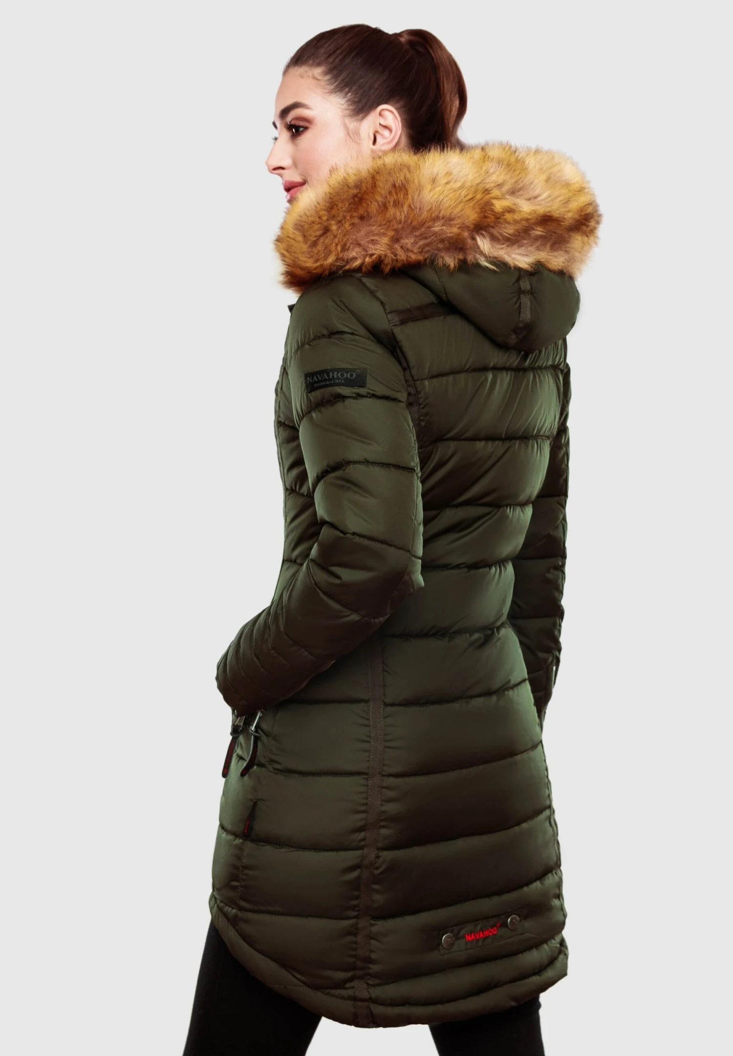 Navahoo PAPAYA - Płaszcz Zimowy - Olive 4 Navahoo PAPAYA - Płaszcz Zimowy - Olive - obrazek 2