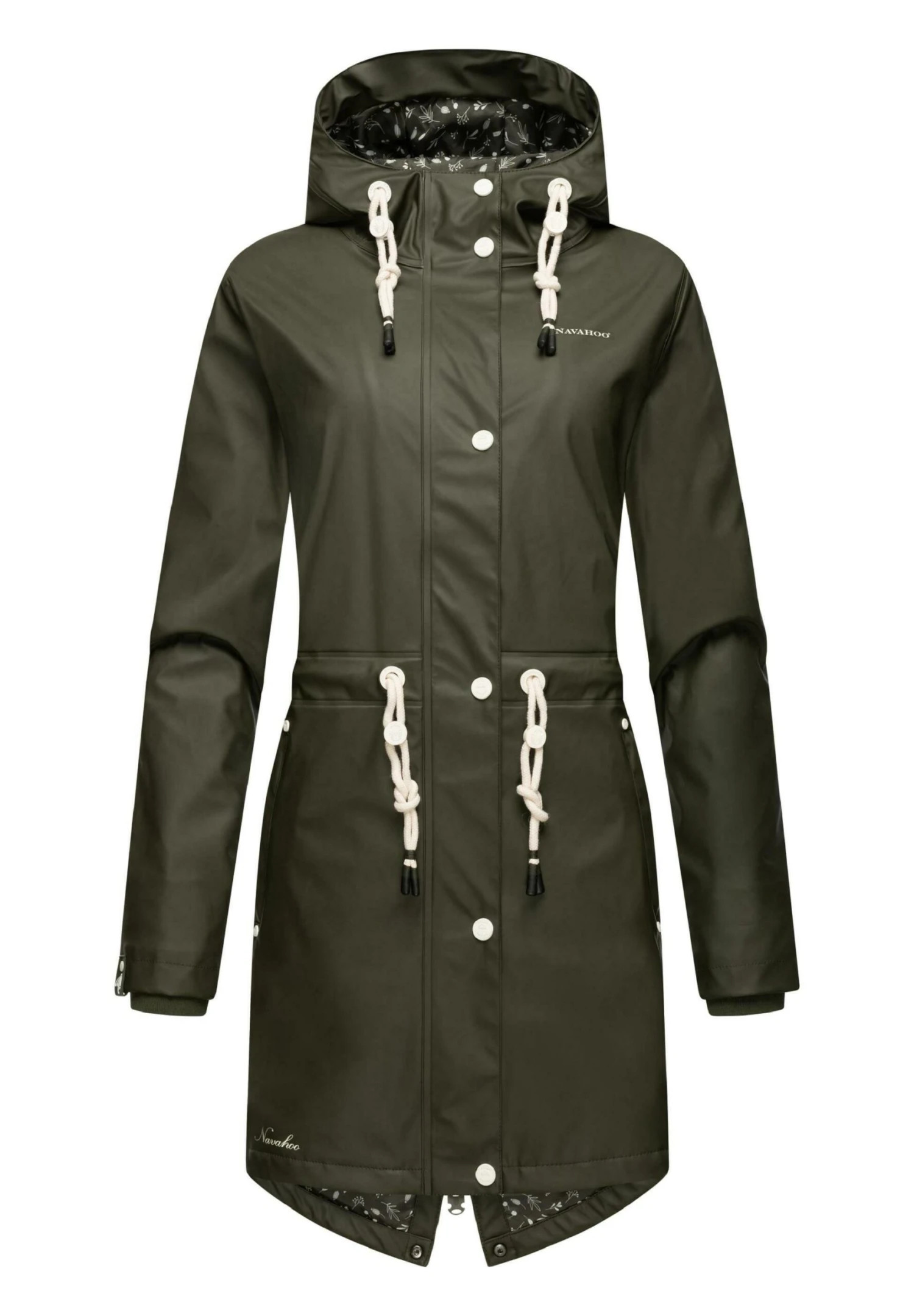 Navahoo FLOWER OF OCEAN - Parka - Dark Olive 3 Navahoo FLOWER OF OCEAN - Parka - Dark Olive