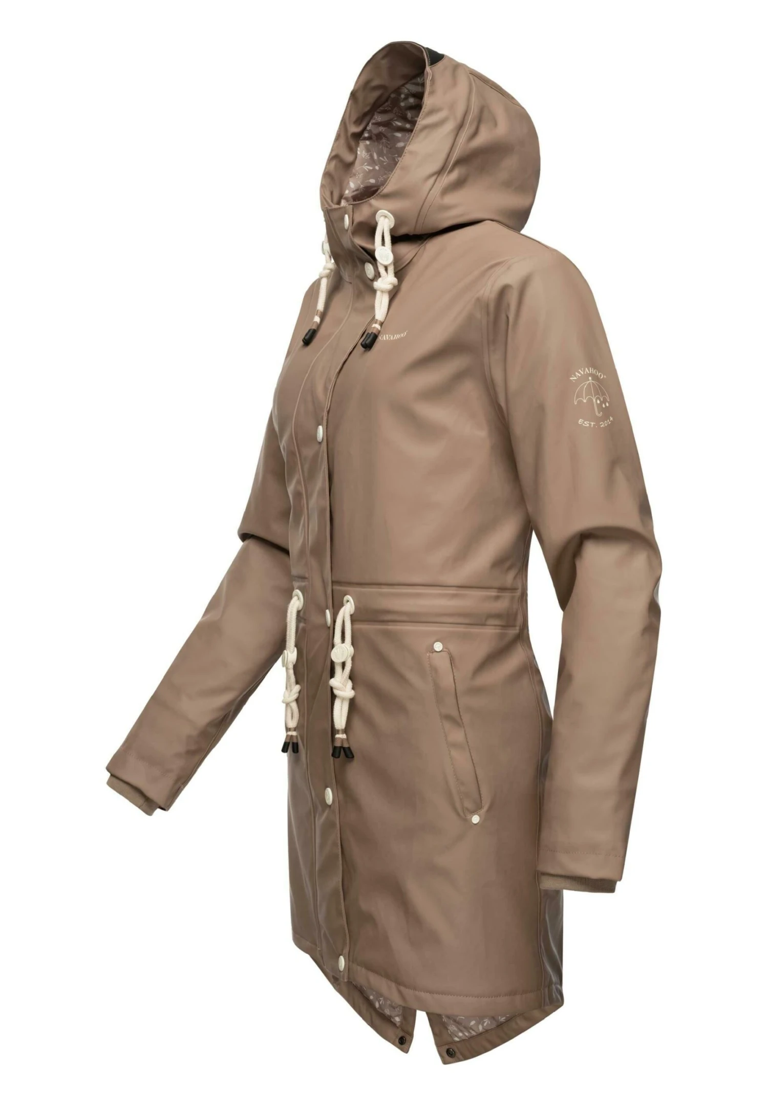 Navahoo FLOWER OF OCEAN - Parka - Taupe 4 Navahoo FLOWER OF OCEAN - Parka - Taupe - obrazek 2