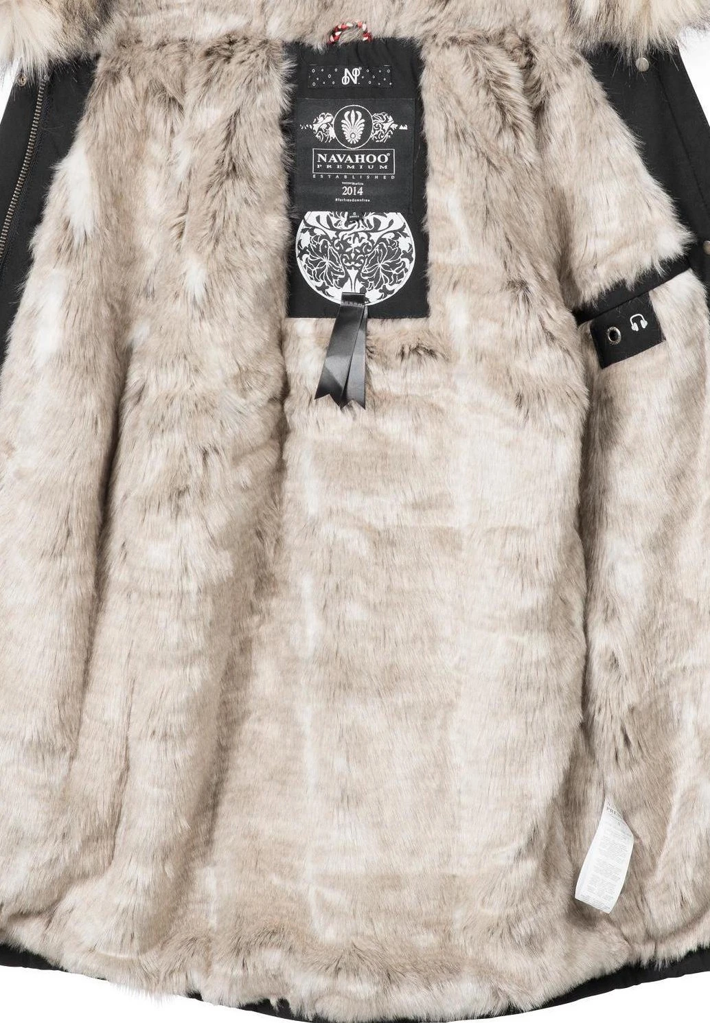 Navahoo CRISTAL - Płaszcz Zimowy - Black 8 Navahoo CRISTAL - Płaszcz Zimowy - Black - obrazek 6