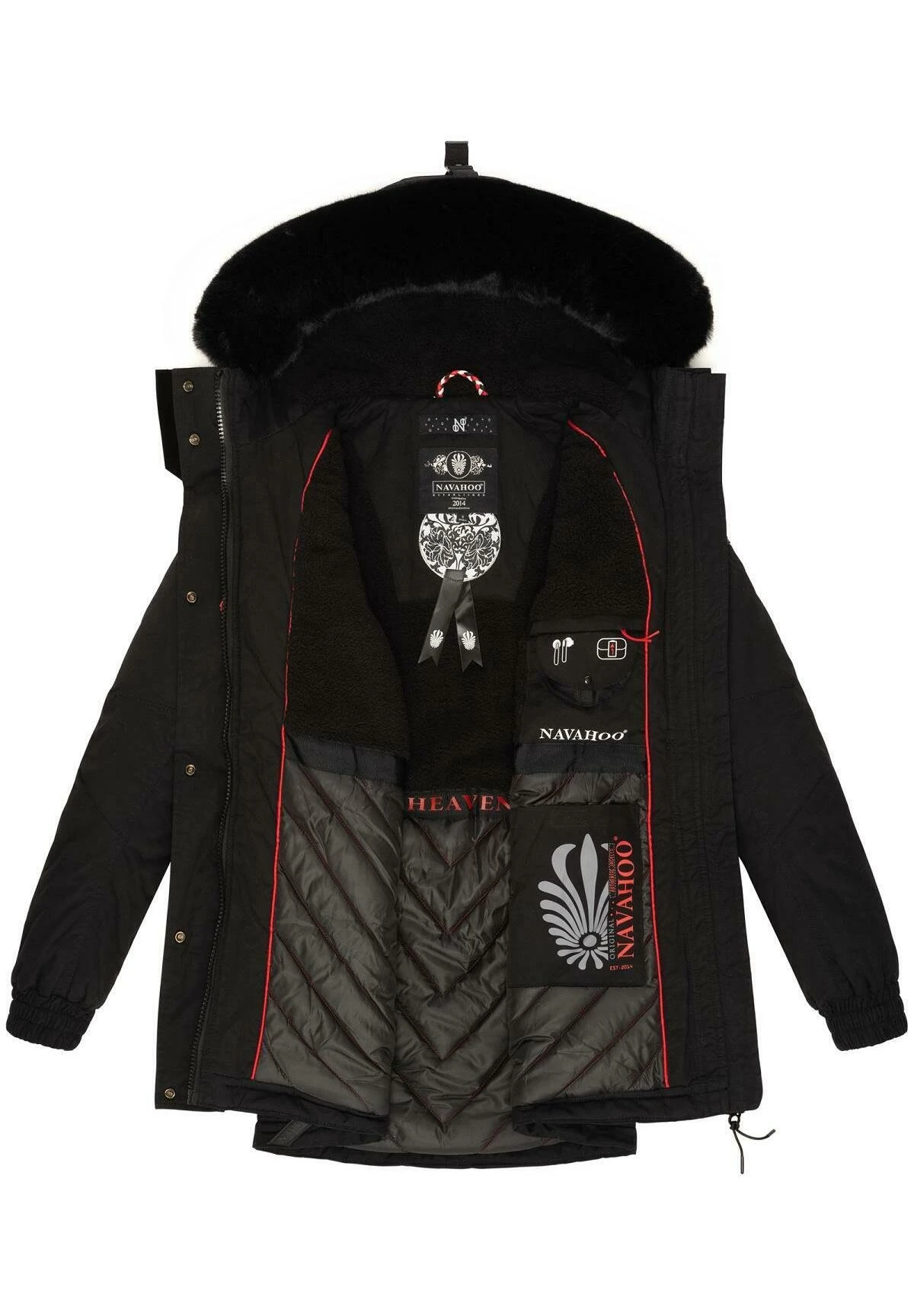 Navahoo OLESSAA - Płaszcz Zimowy - Black 7 Navahoo OLESSAA - Płaszcz Zimowy - Black - obrazek 5