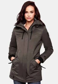 Navahoo AVRILLE II - P艂aszcz Zimowy - Dark Grey