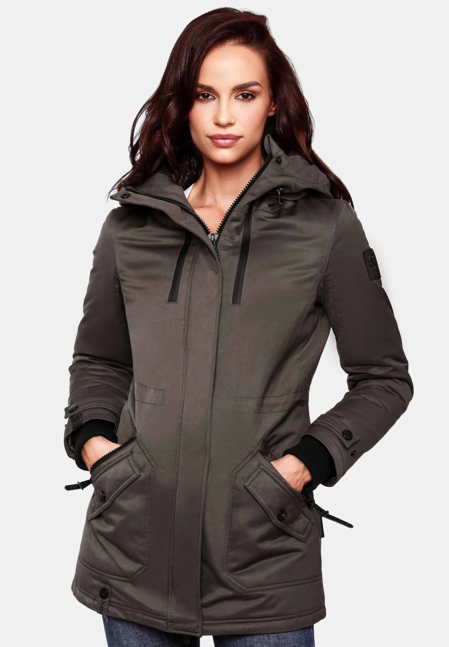 Navahoo AVRILLE II - Płaszcz Zimowy - Dark Grey 3 Navahoo AVRILLE II - Płaszcz Zimowy - Dark Grey