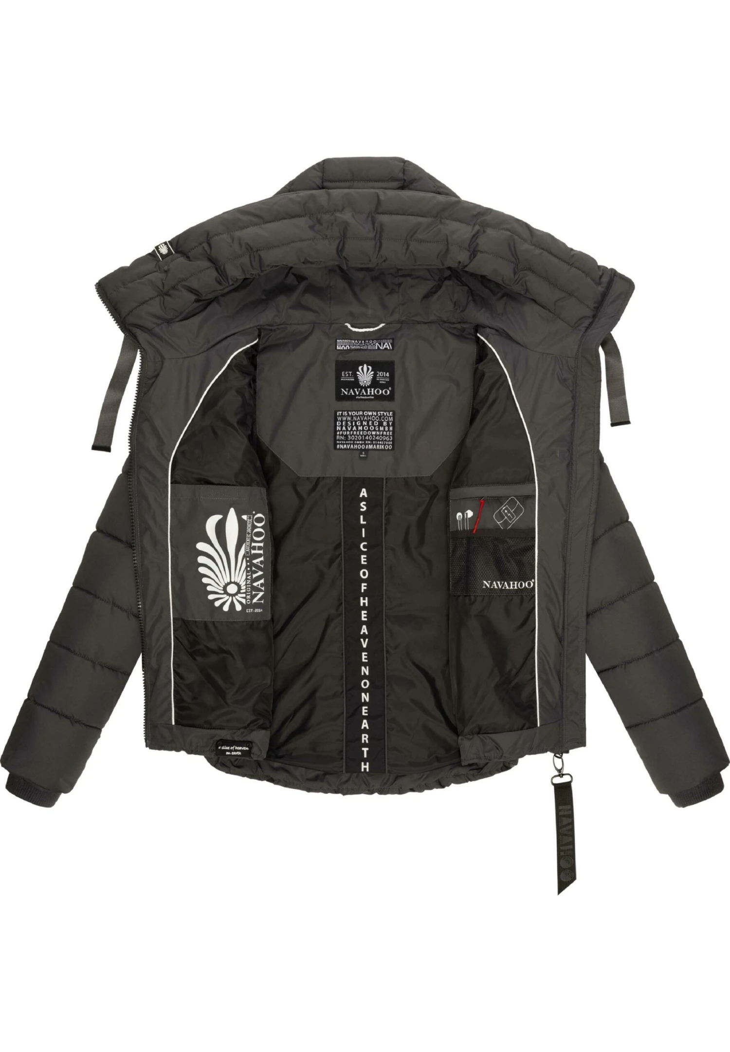 Navahoo AMAYAA - Kurtka Zimowa - Dark Grey 6 Navahoo AMAYAA - Kurtka Zimowa - Dark Grey - obrazek 4