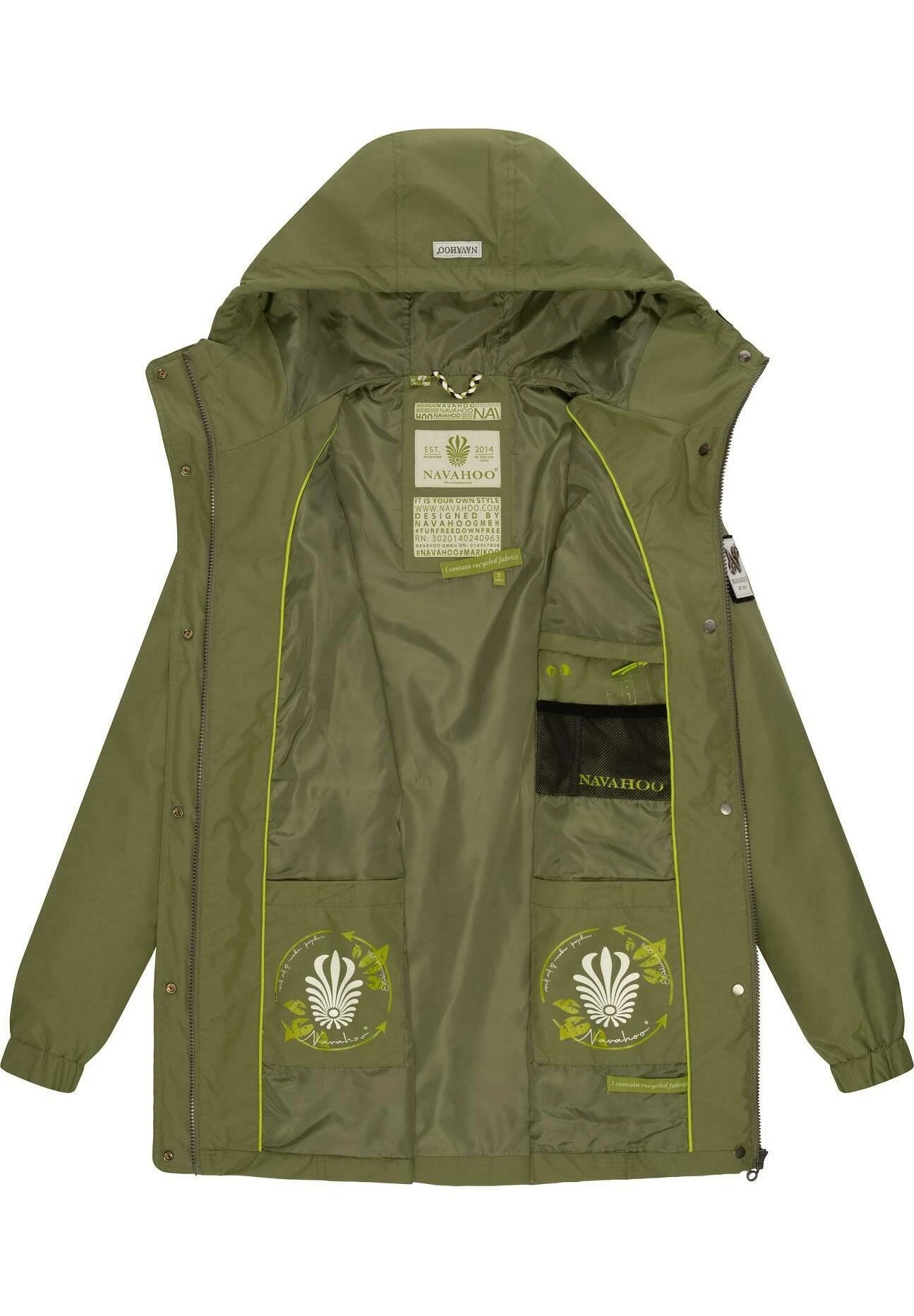 Navahoo ÜBERGANGS NEOPHEE - Parka - Olive 6 Navahoo ÜBERGANGS NEOPHEE - Parka - Olive - obrazek 4