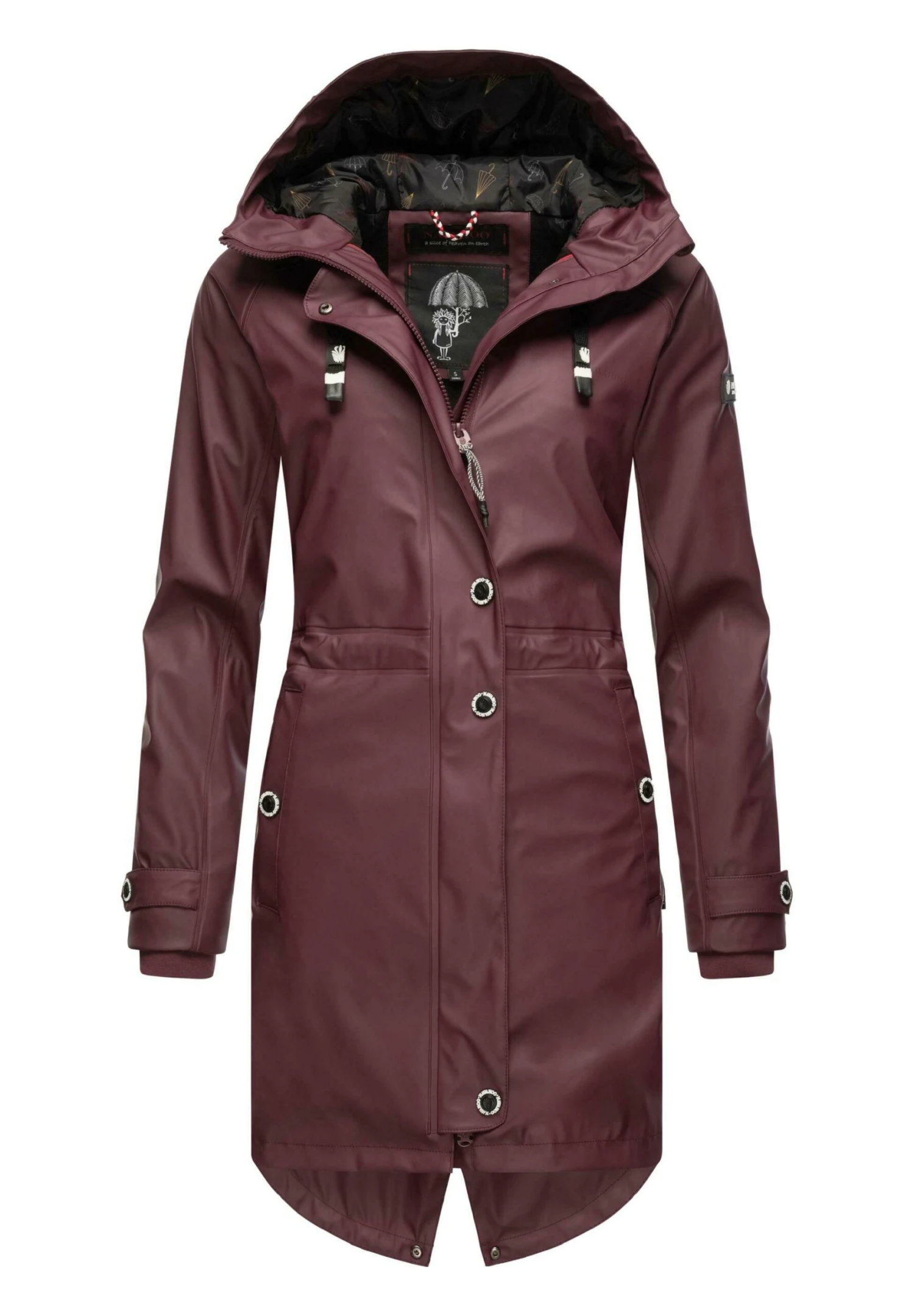 Navahoo RAINY FLOWER - Parka - Dark Red Melange 6 Navahoo RAINY FLOWER - Parka - Dark Red Melange - obrazek 5