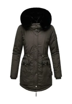 Navahoo SWEETY DELUXE - Płaszcz Zimowy - Dark Grey