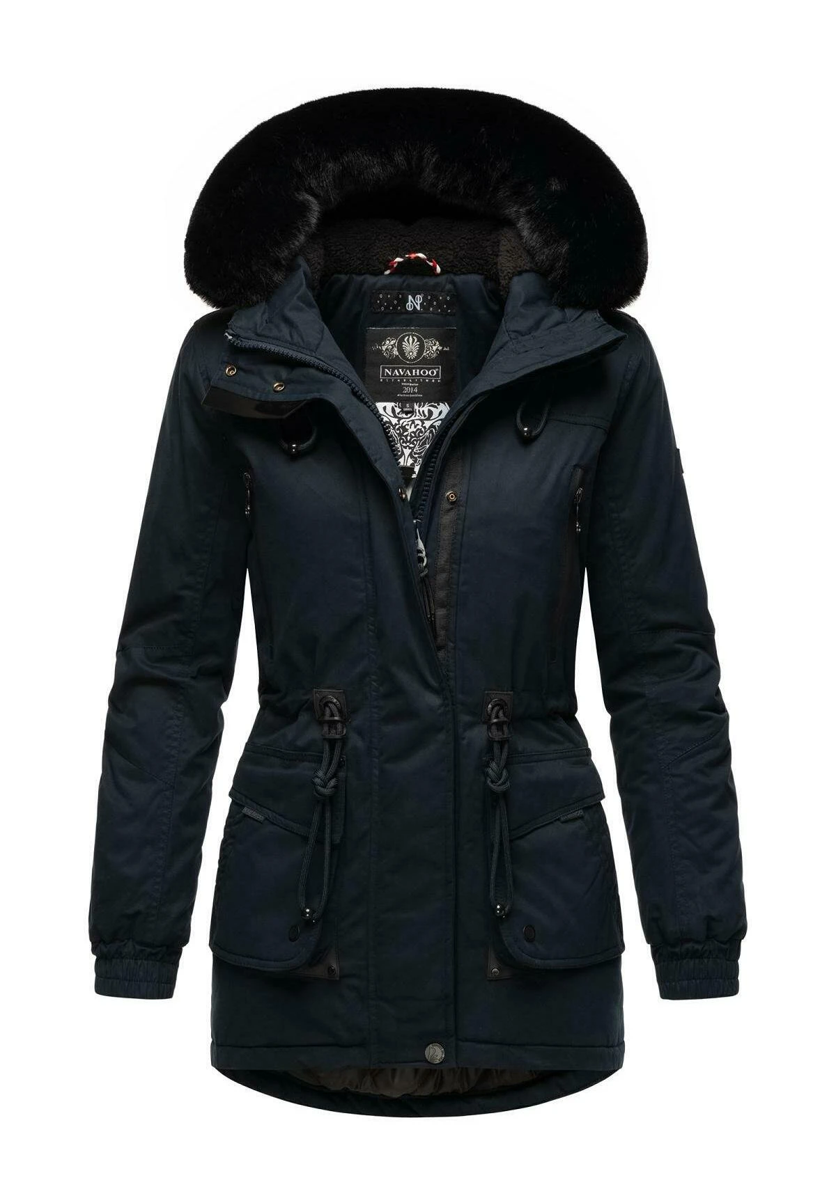 Navahoo OLESSAA - Płaszcz Zimowy - Dark Blue 4 Navahoo OLESSAA - Płaszcz Zimowy - Dark Blue - obrazek 2