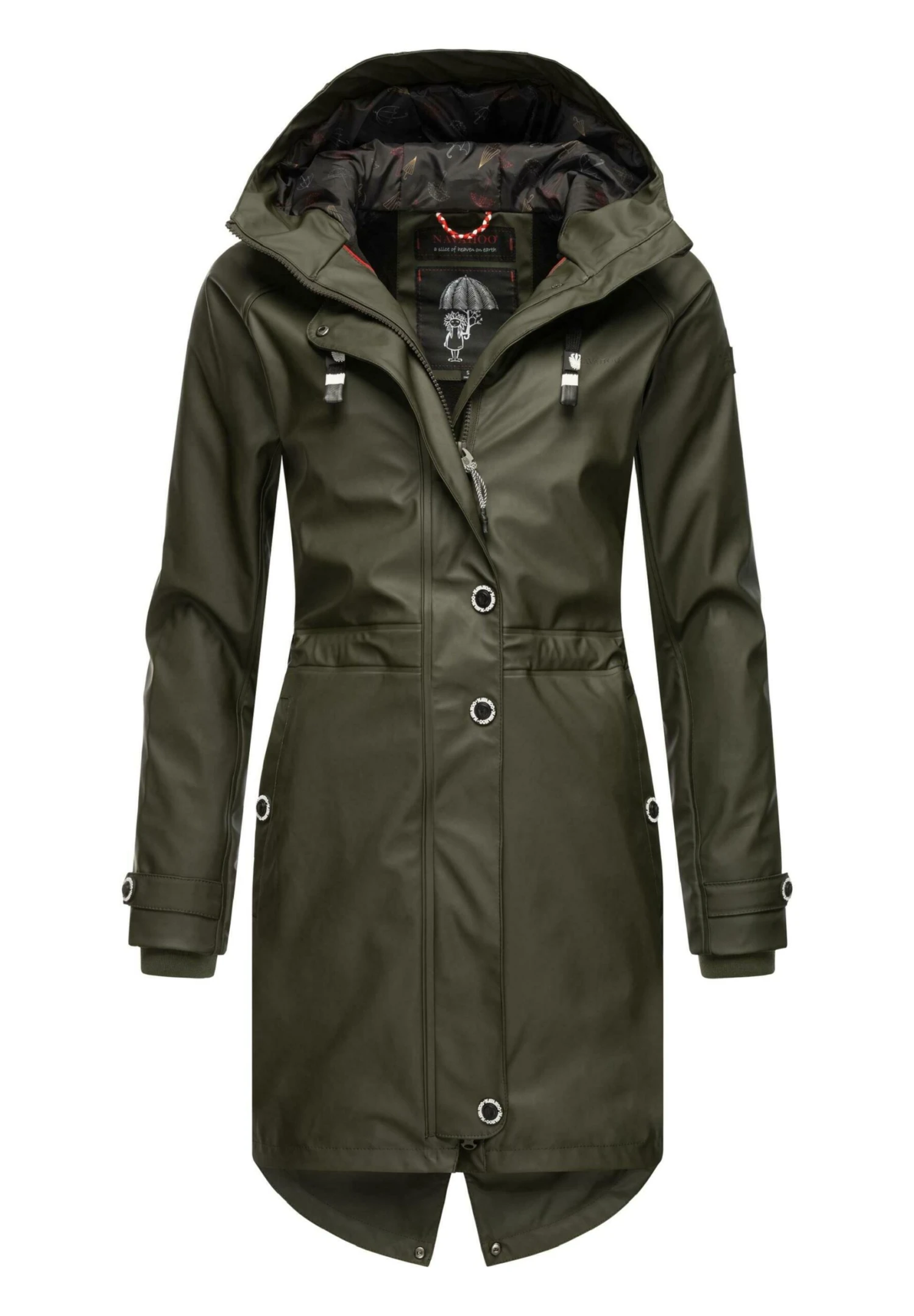 Navahoo RAINY FLOWER - Parka - Dark Olive 6 Navahoo RAINY FLOWER - Parka - Dark Olive - obrazek 4