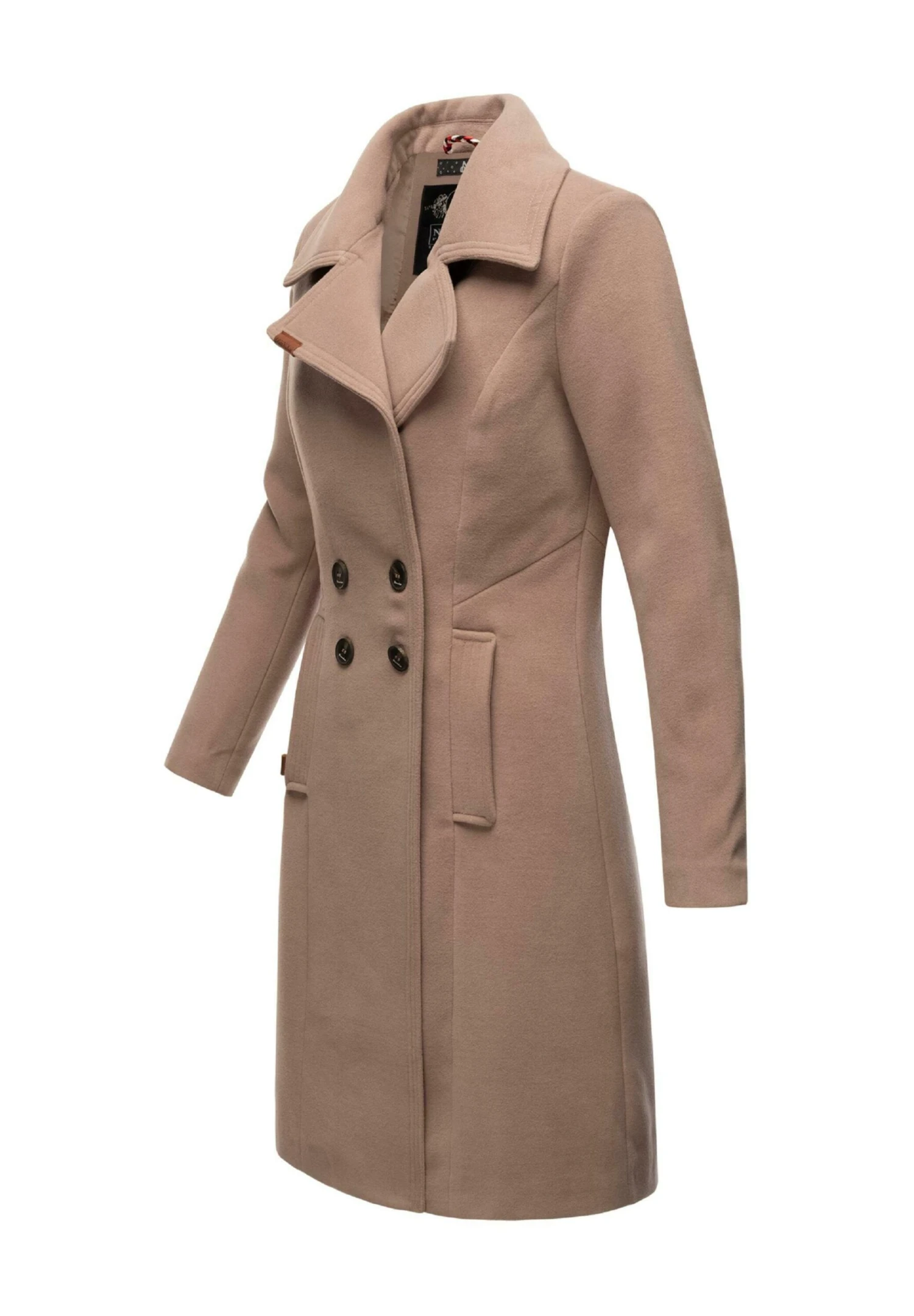 Navahoo WOOLY - Krótki Płaszcz - Taupe 7 Navahoo WOOLY - Krótki Płaszcz - Taupe - obrazek 5