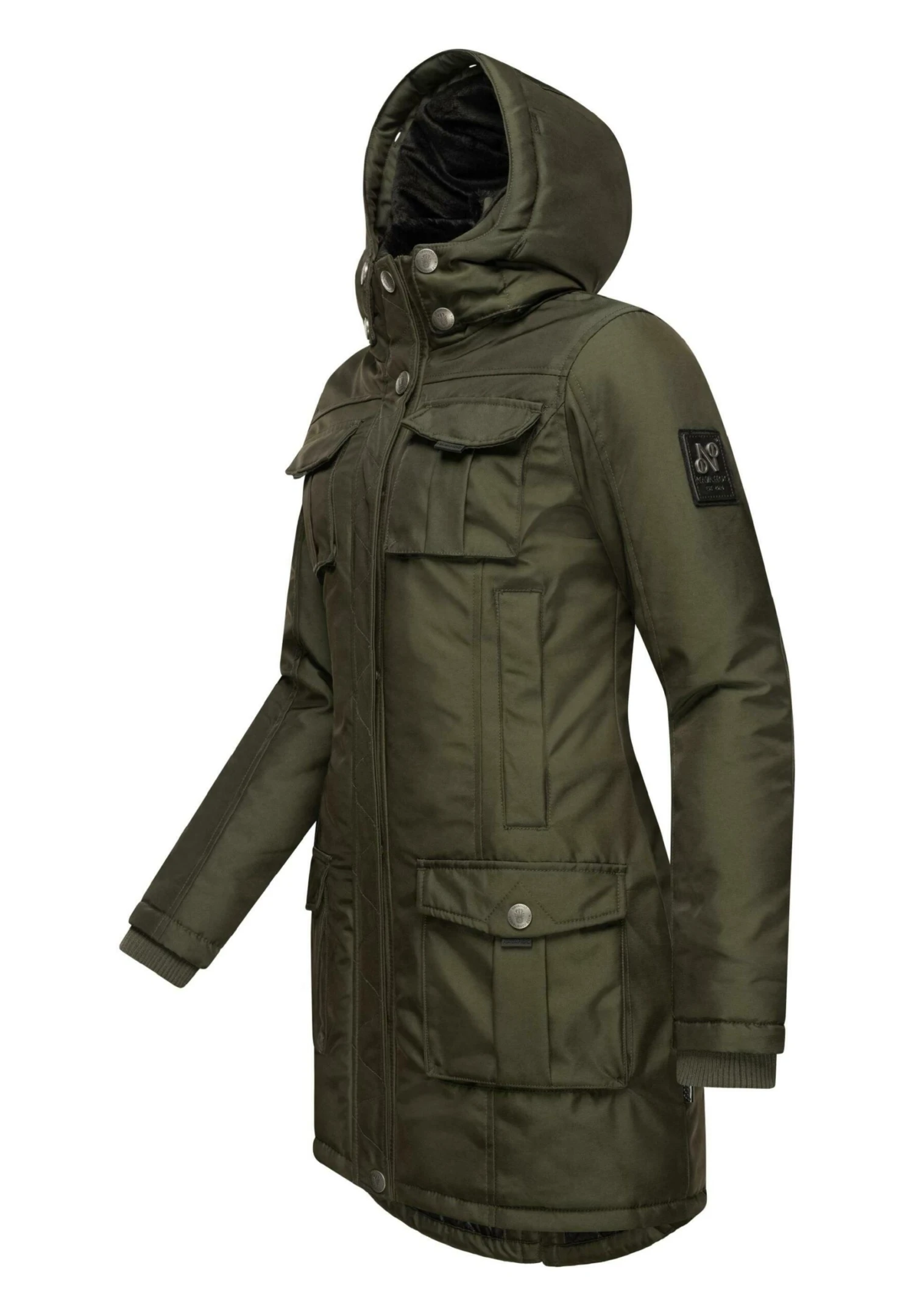 Navahoo TINIIS - Płaszcz Zimowy - Dark Olive 7 Navahoo TINIIS - Płaszcz Zimowy - Dark Olive - obrazek 5