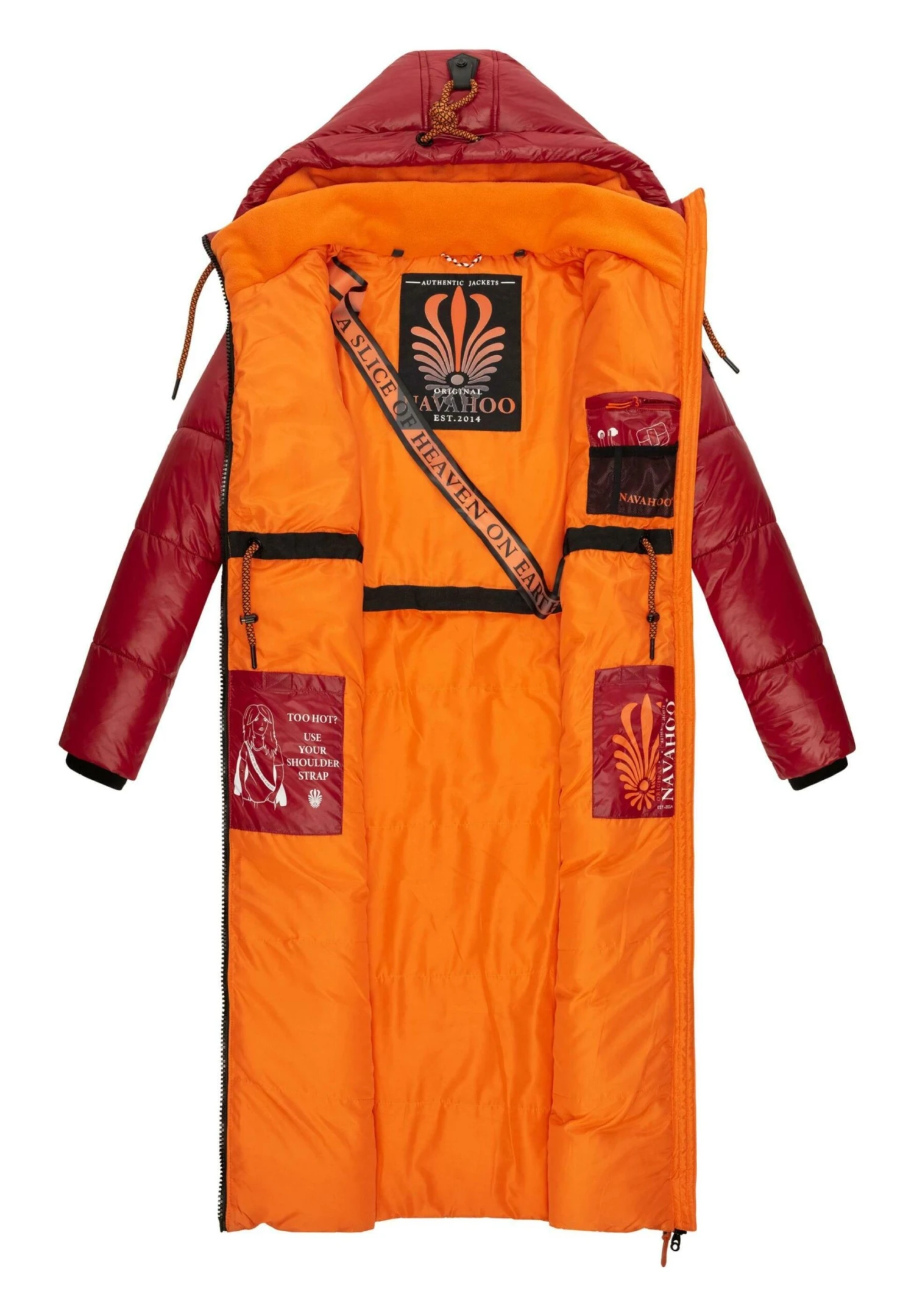 Navahoo SCHMUSEENGEL - Płaszcz Zimowy - Blood Red 4 Navahoo SCHMUSEENGEL - Płaszcz Zimowy - Blood Red - obrazek 2