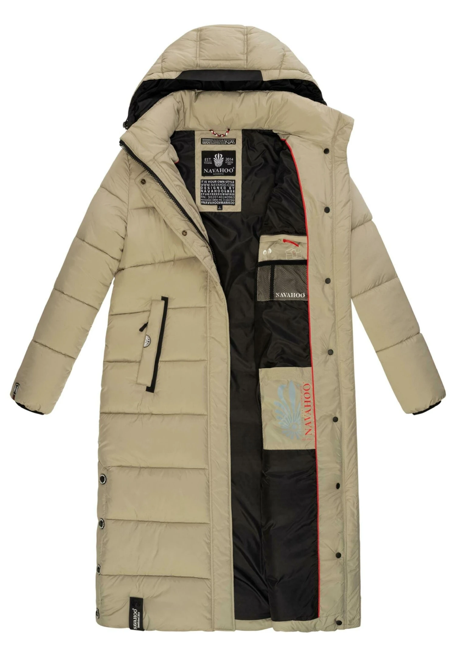 Navahoo ISALIE - Płaszcz Zimowy - Pebble Grey 8 Navahoo ISALIE - Płaszcz Zimowy - Pebble Grey - obrazek 6