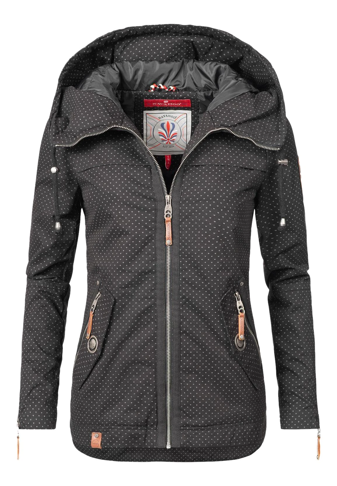 Navahoo WEKOO - Parka - Schwarz Dots 3 Navahoo WEKOO - Parka - Schwarz Dots