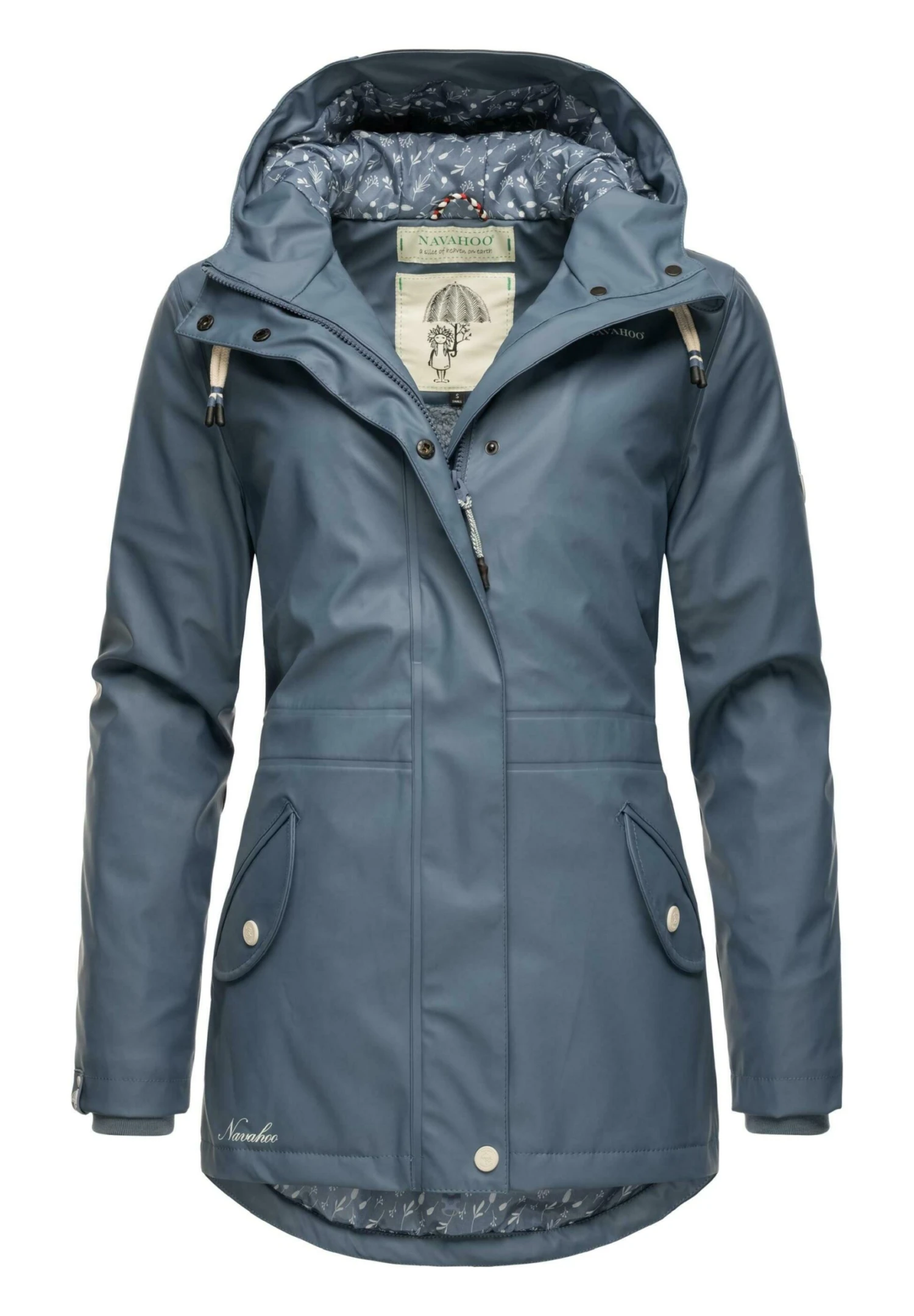 Navahoo OCEAN HEART - Parka - Dusty Blue 7 Navahoo OCEAN HEART - Parka - Dusty Blue - obrazek 5