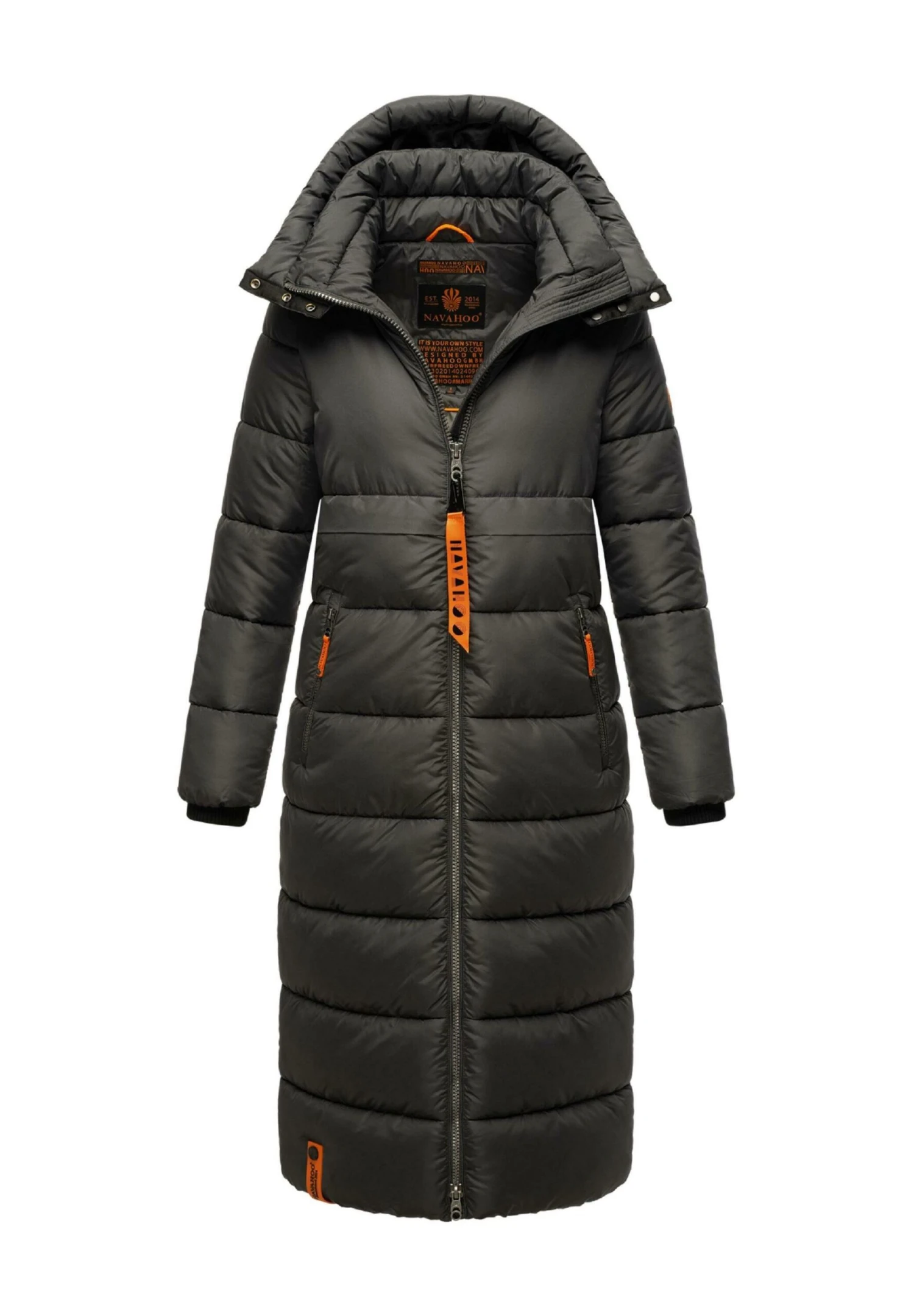 Navahoo KRISTALLBLUME - Płaszcz Zimowy - Dark Grey 3 Navahoo KRISTALLBLUME - Płaszcz Zimowy - Dark Grey