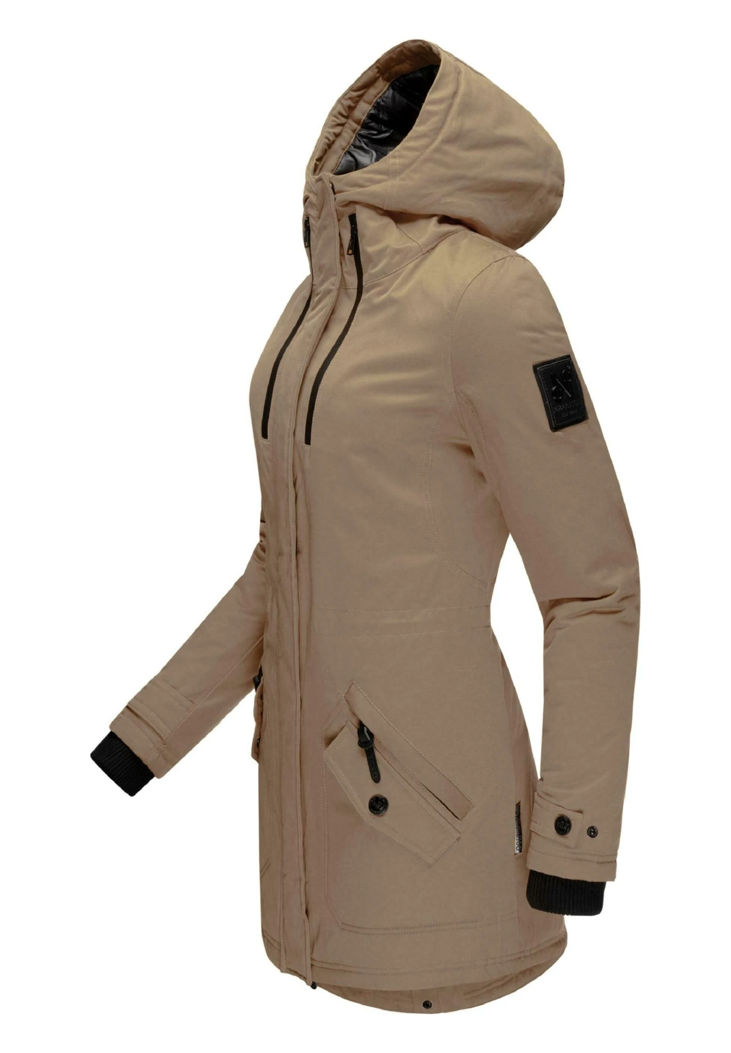 Navahoo AVRILLE II - Płaszcz Zimowy - Taupe Grey 3 Navahoo AVRILLE II - Płaszcz Zimowy - Taupe Grey