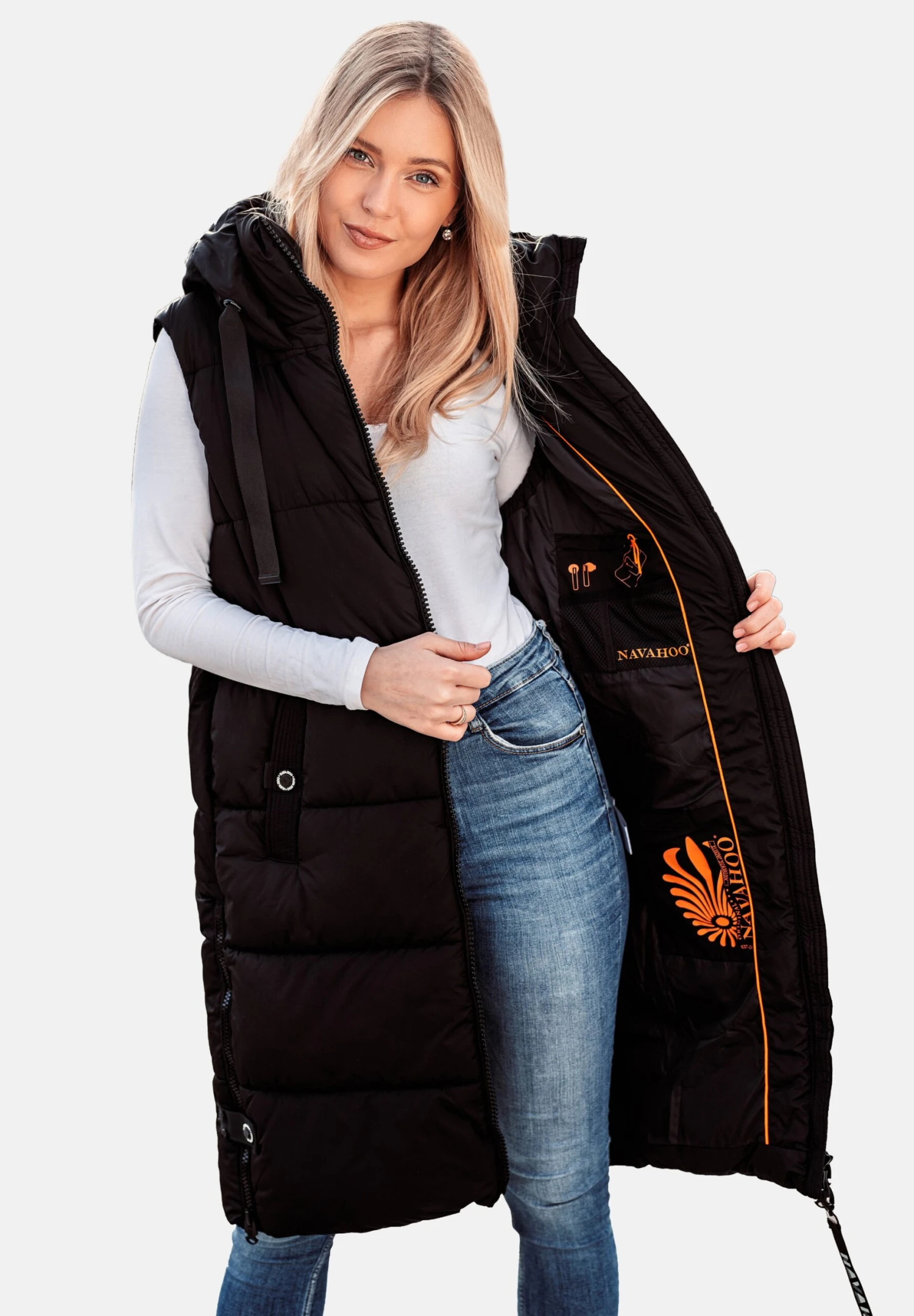 Navahoo SCHNUFFELCHEN - Kamizelka - Black 4 Navahoo SCHNUFFELCHEN - Kamizelka - Black - obrazek 2