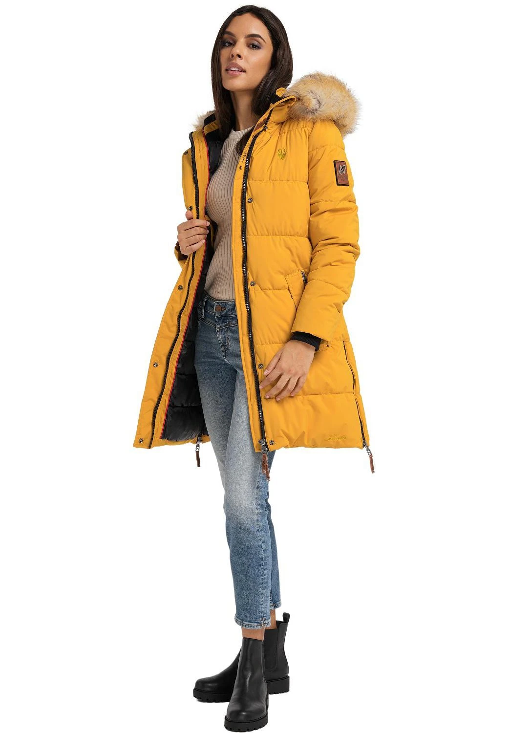 Navahoo HALINA - Płaszcz Zimowy - Yellow 3 Navahoo HALINA - Płaszcz Zimowy - Yellow