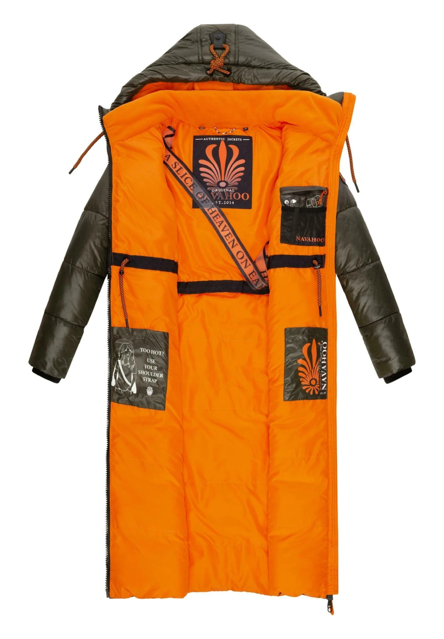 Navahoo SCHMUSEENGEL - Płaszcz Zimowy - Dark Olive 5 Navahoo SCHMUSEENGEL - Płaszcz Zimowy - Dark Olive - obrazek 3