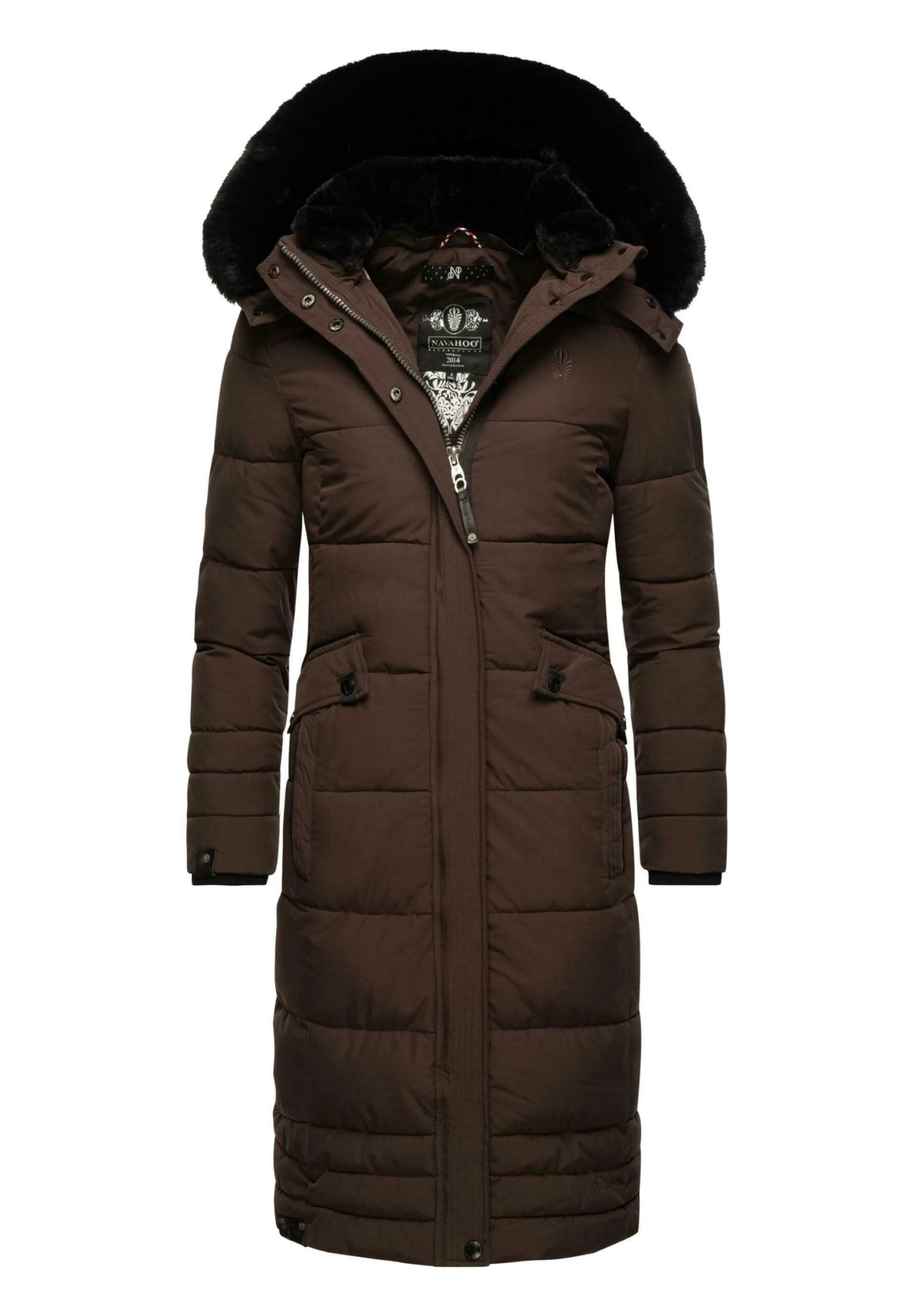 Navahoo FAHMIYAA - Płaszcz Zimowy - Dark Choco 3 Navahoo FAHMIYAA - Płaszcz Zimowy - Dark Choco
