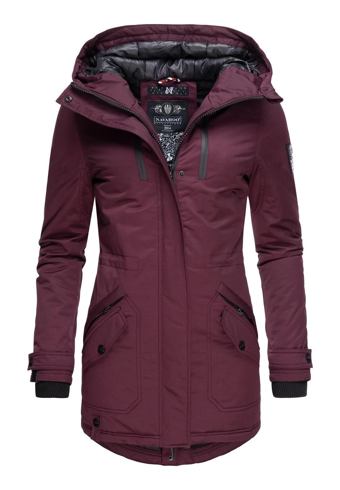 Navahoo AVRILLE II - Płaszcz Zimowy - Burgundy 5 Navahoo AVRILLE II - Płaszcz Zimowy - Burgundy - obrazek 3