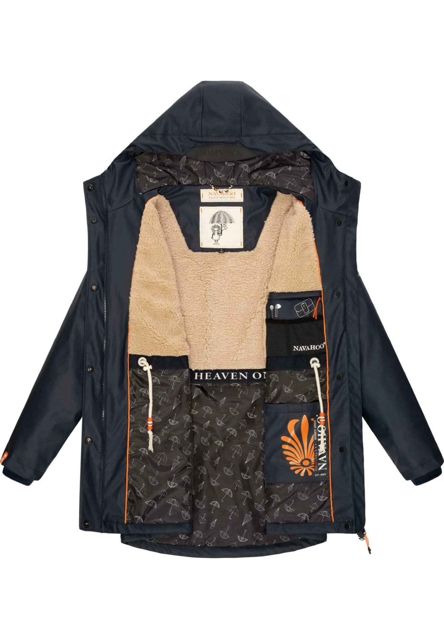 Navahoo RAINY FOREST - Kurtka Przeciwdeszczowa - Dark Blue 6 Navahoo RAINY FOREST - Kurtka Przeciwdeszczowa - Dark Blue - obrazek 4