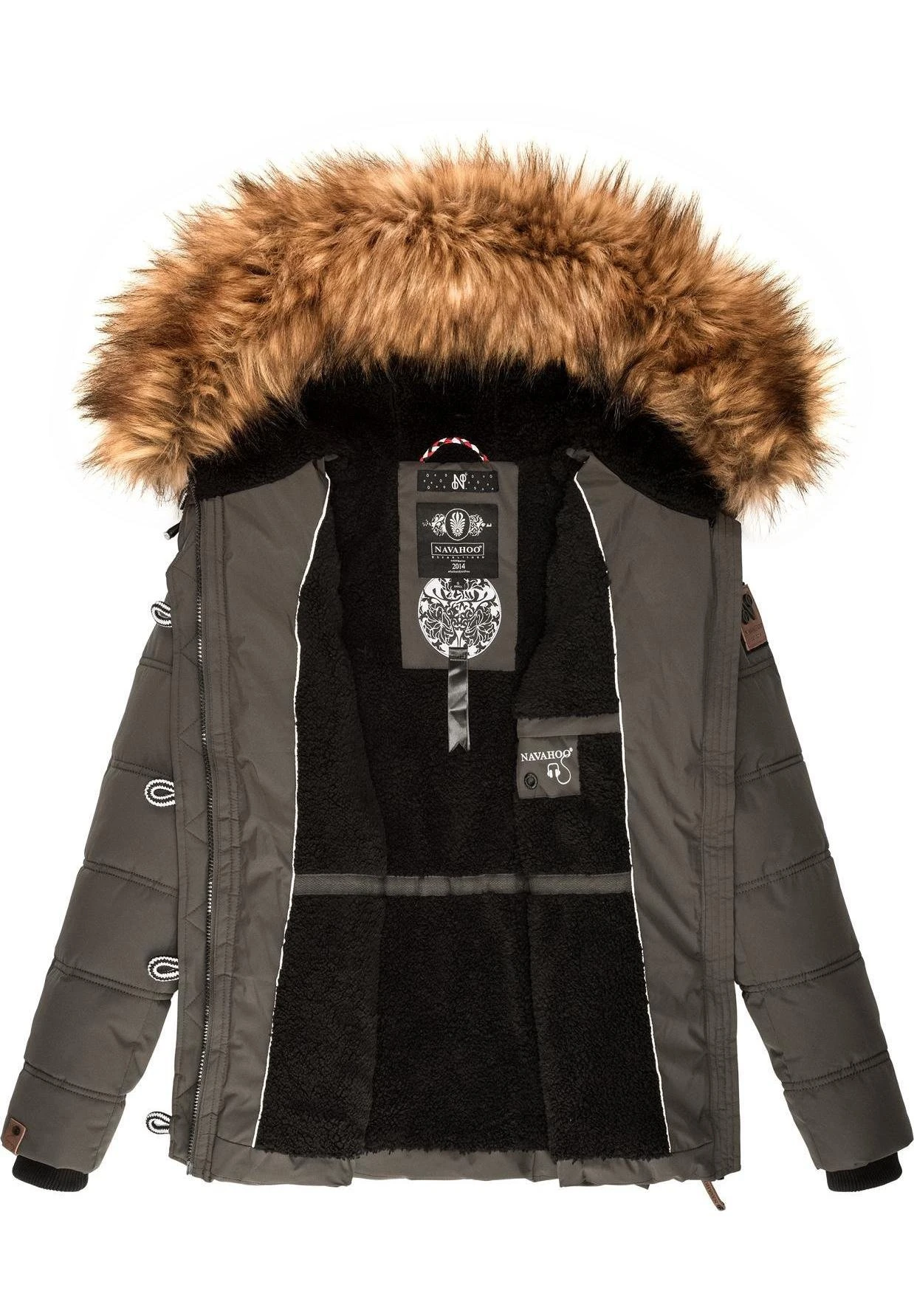 Navahoo ZOJA - Kurtka Zimowa - Anthracite 8 Navahoo ZOJA - Kurtka Zimowa - Anthracite - obrazek 6