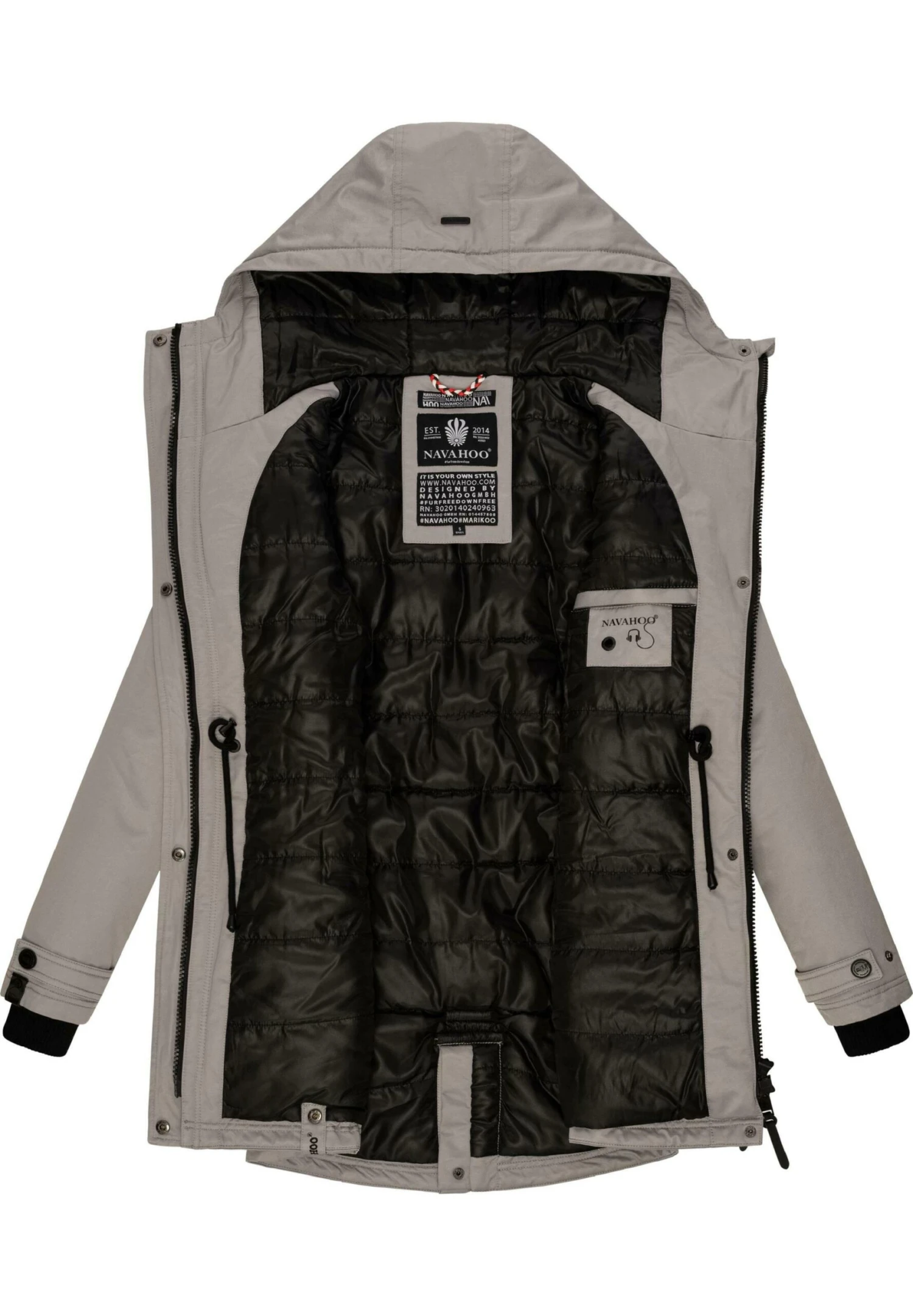 Navahoo AVRILLE II - Płaszcz Zimowy - Zinc Grey 6 Navahoo AVRILLE II - Płaszcz Zimowy - Zinc Grey - obrazek 4