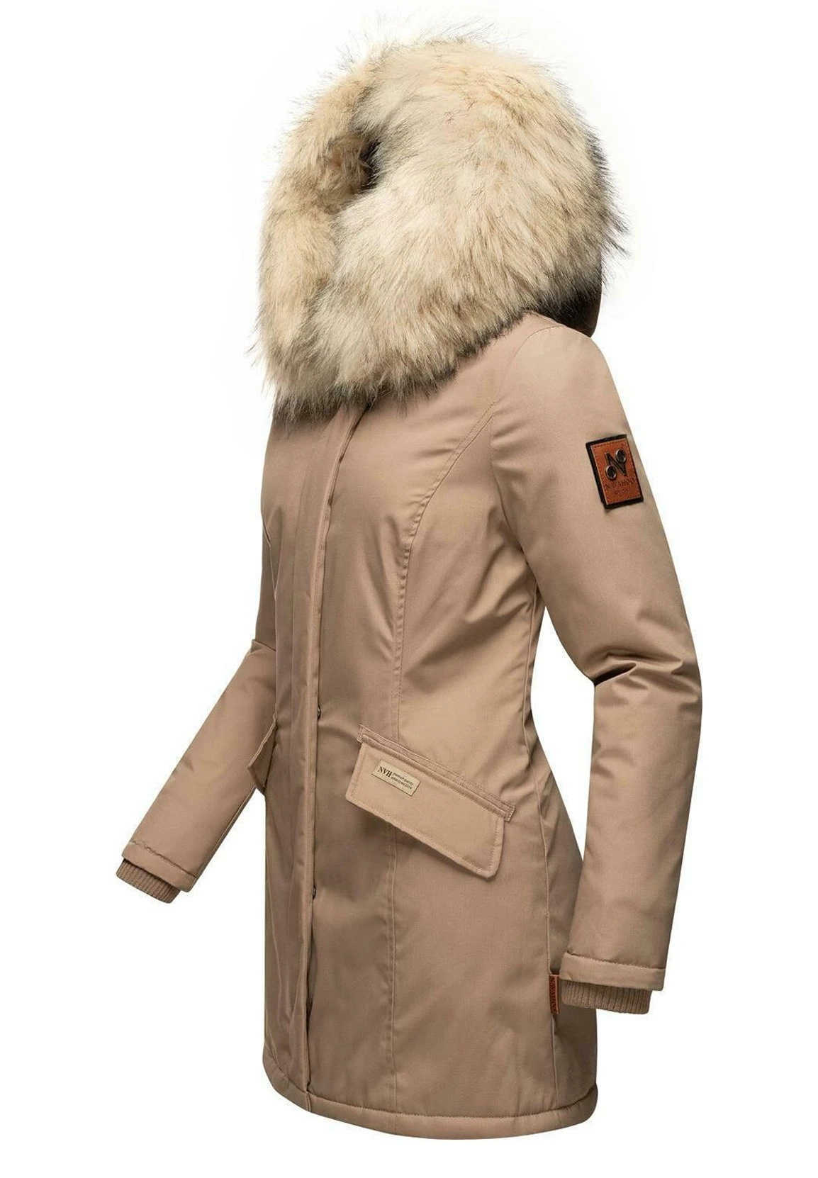 Navahoo CRISTAL - Płaszcz Zimowy - Taupe Grey 8 Navahoo CRISTAL - Płaszcz Zimowy - Taupe Grey - obrazek 7