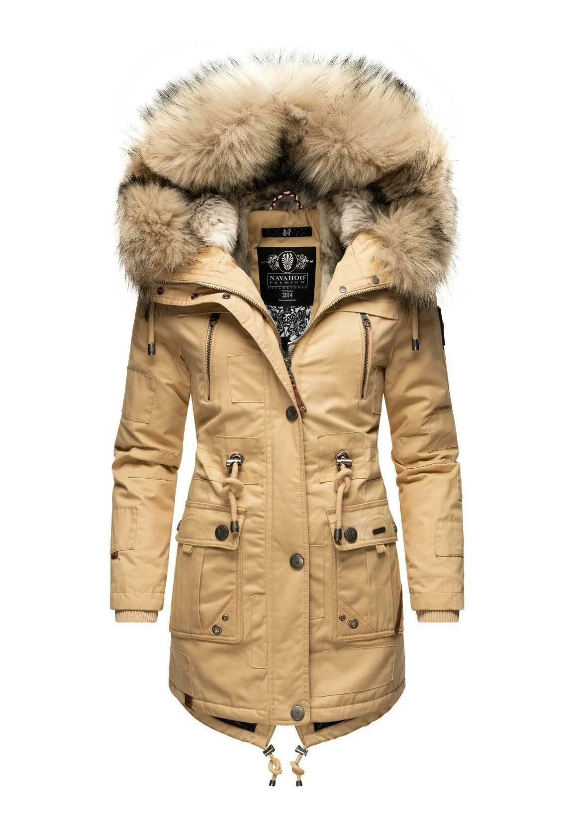 Navahoo HONIGFEE - Płaszcz Zimowy - Beige 3 Navahoo HONIGFEE - Płaszcz Zimowy - Beige