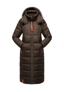 Navahoo KRISTALLBLUME - Płaszcz Zimowy - Dark Choco -Navahoo cd1a8da540b64c8a893bb8b4141e1e77