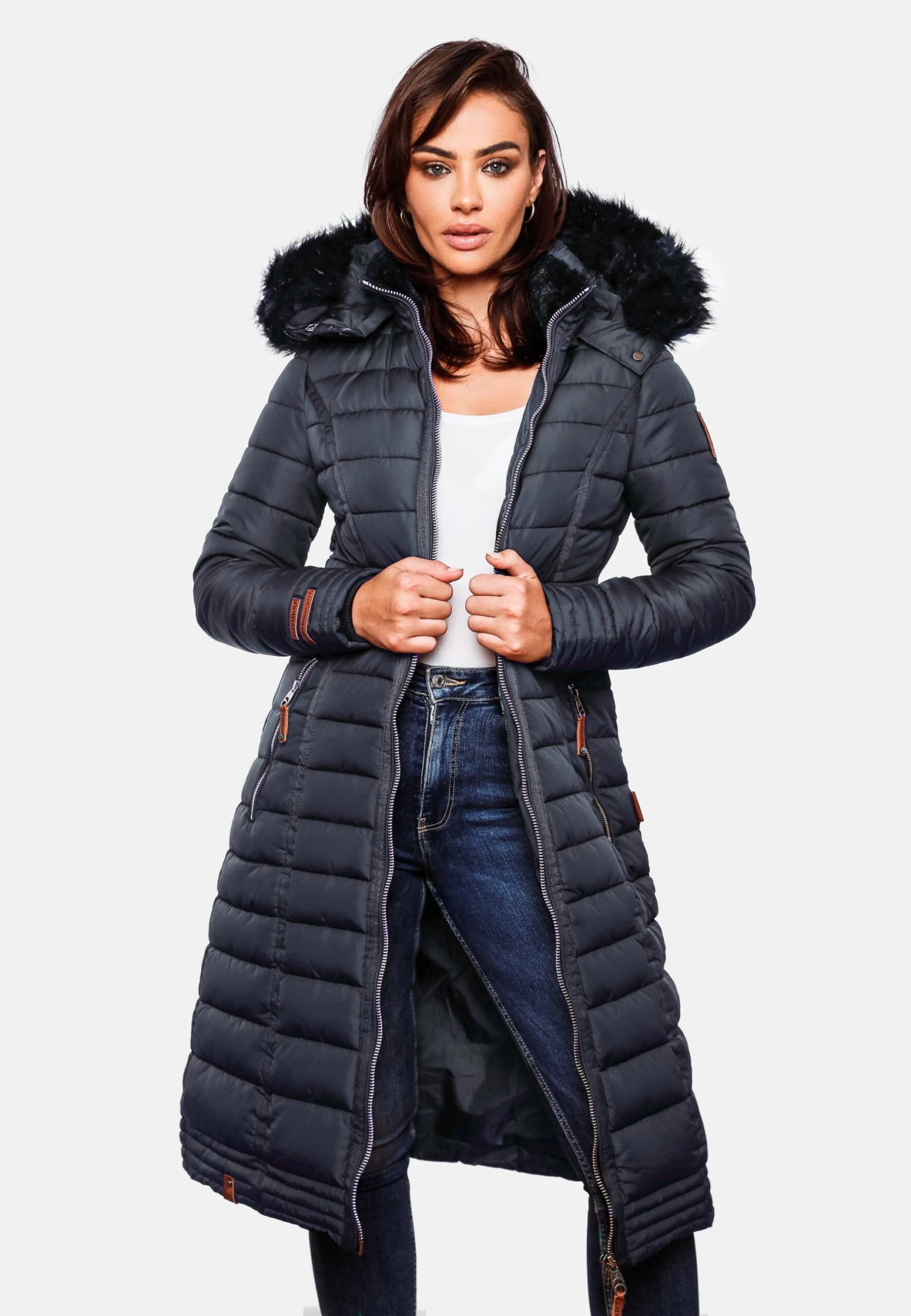 Navahoo UMAY - Płaszcz Zimowy - Blau 6 Navahoo UMAY - Płaszcz Zimowy - Blau - obrazek 4